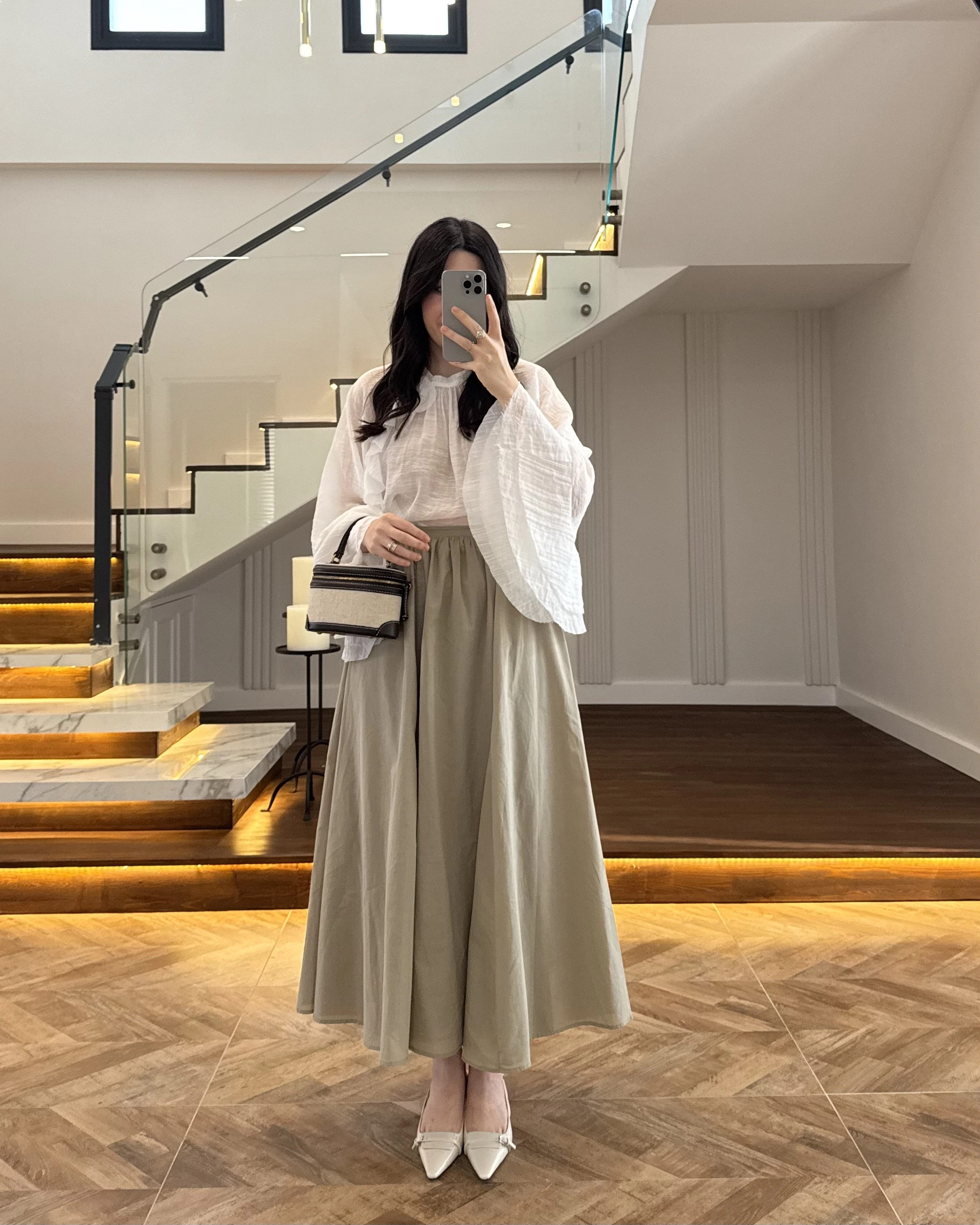 HAKİ KLOŞ ETEK -5039