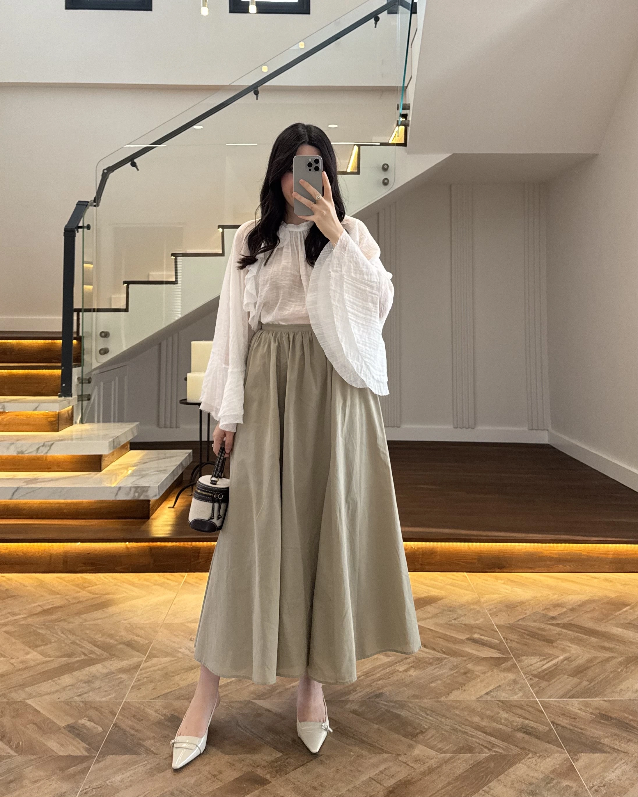 HAKİ KLOŞ ETEK -5039