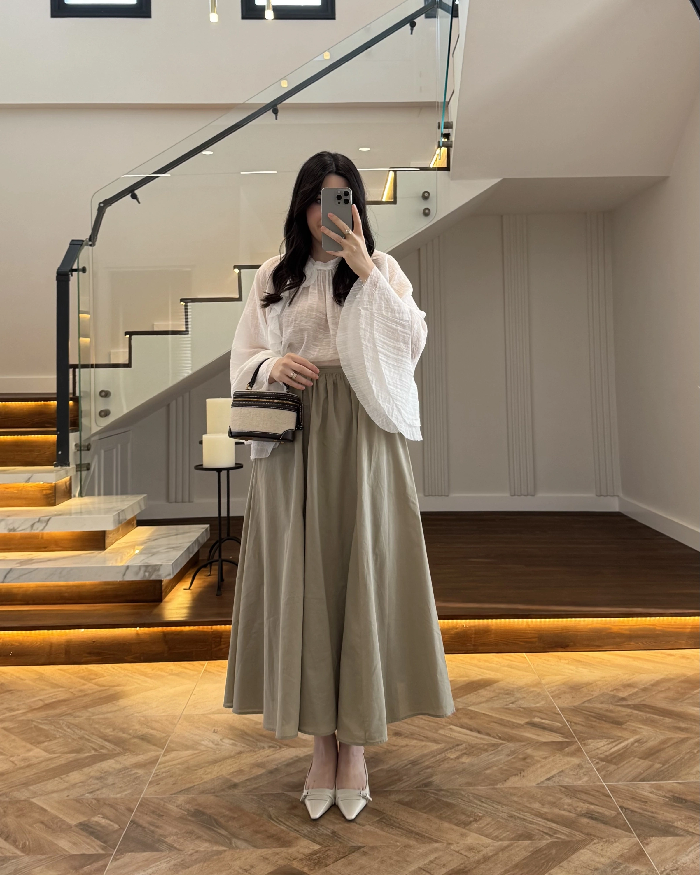 HAKİ KLOŞ ETEK -5039