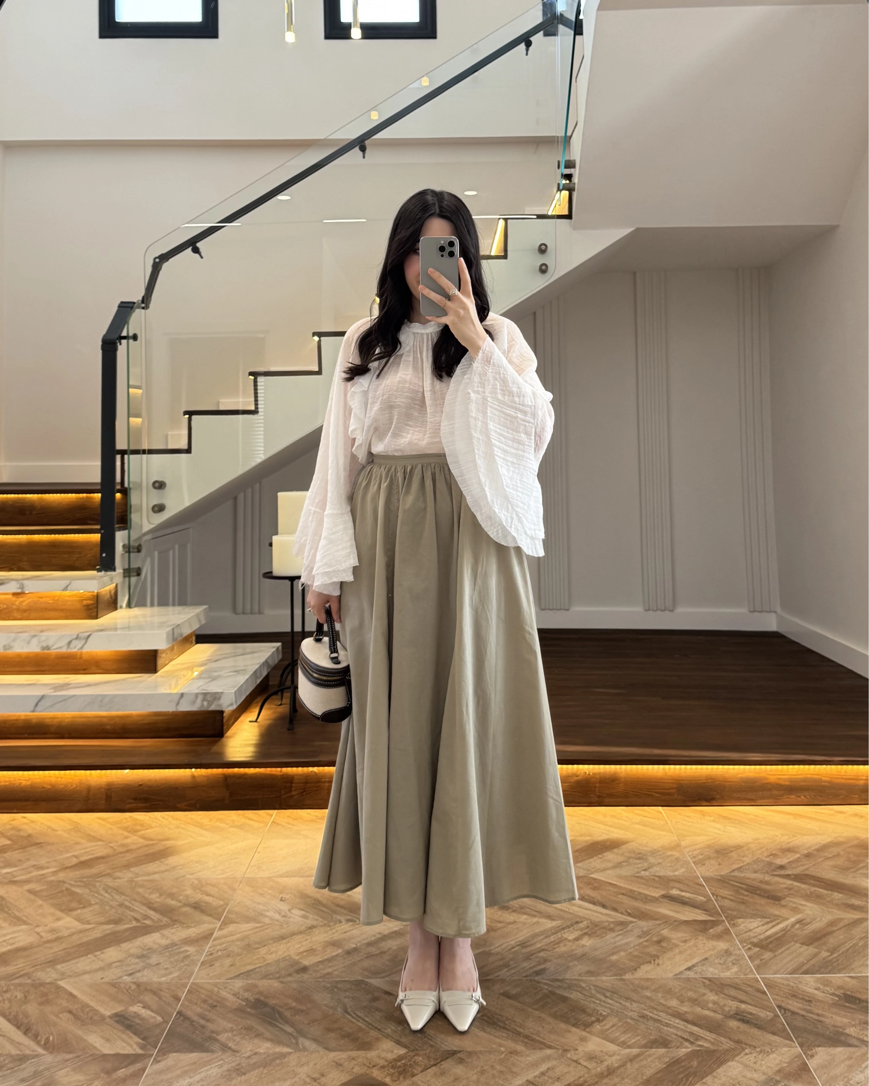 HAKİ KLOŞ ETEK -5039