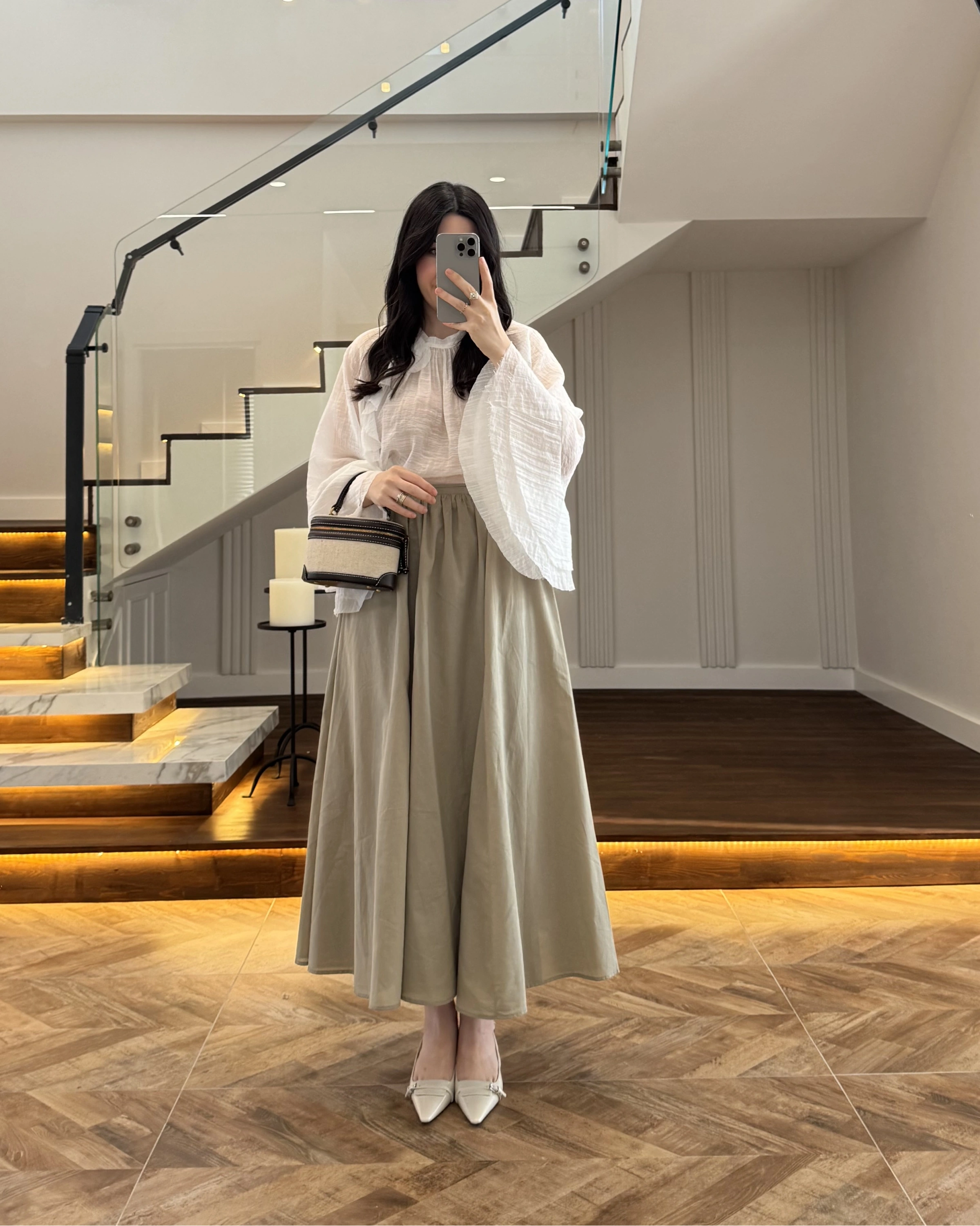 HAKİ KLOŞ ETEK -5039