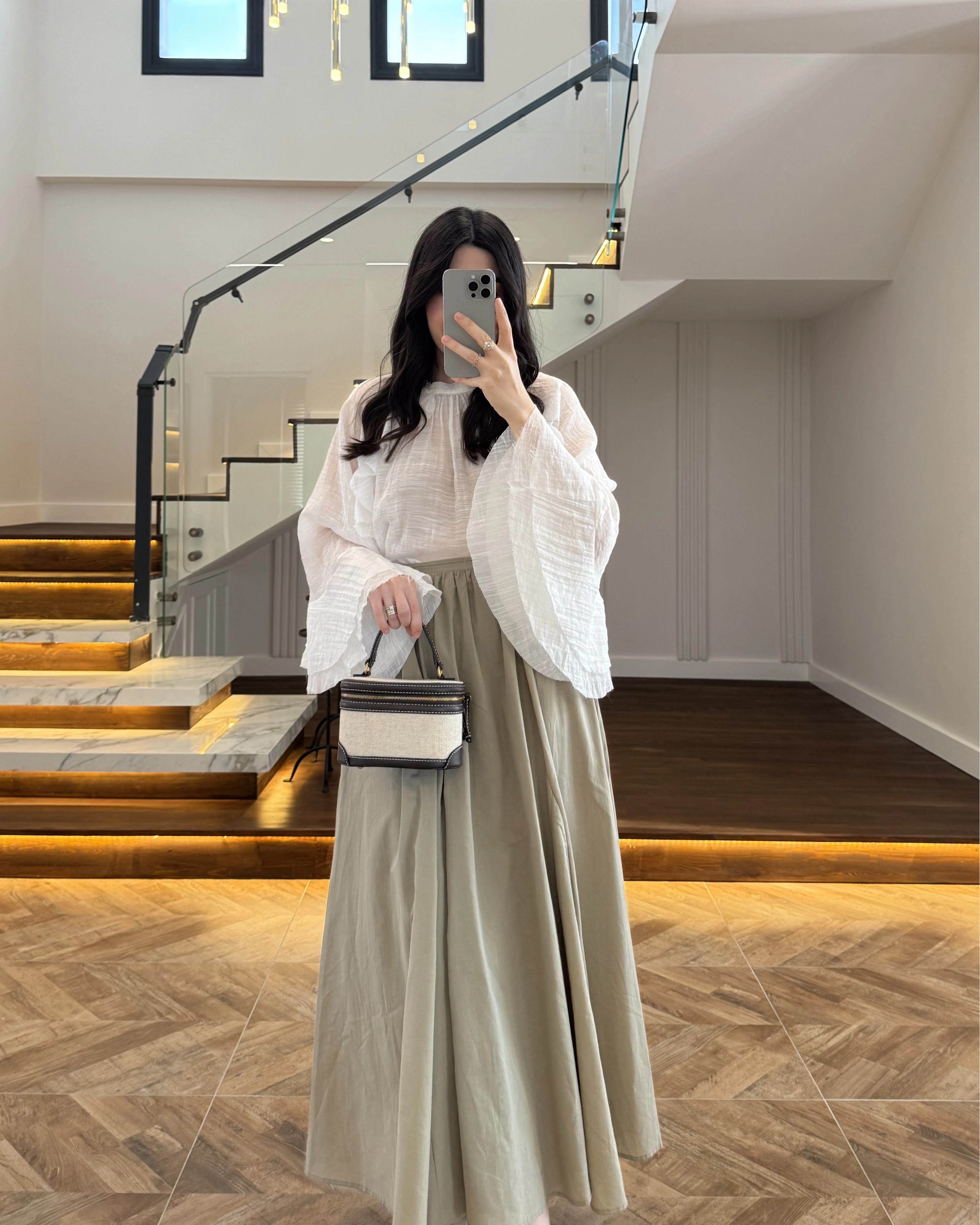 HAKİ KLOŞ ETEK -5039