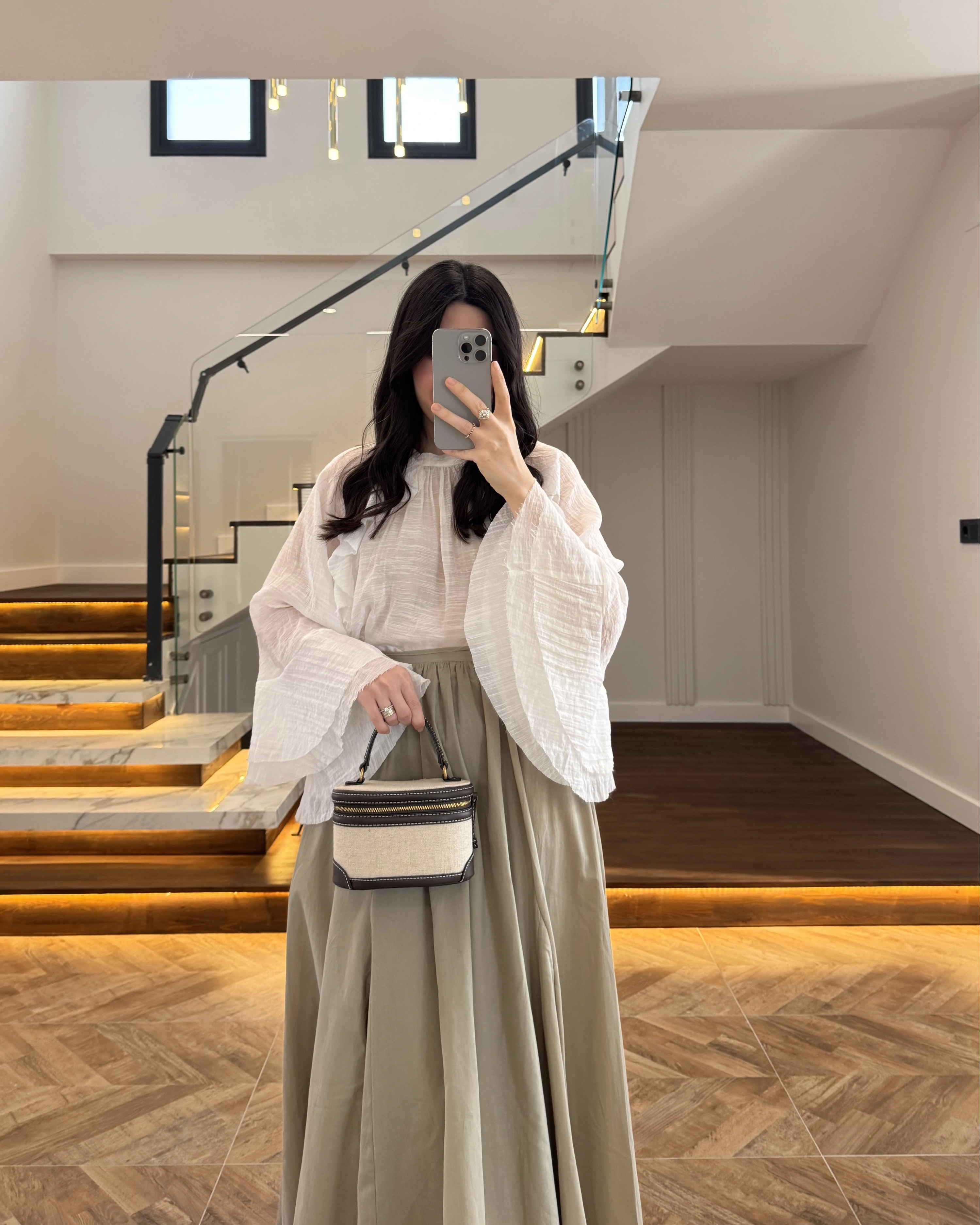 HAKİ KLOŞ ETEK -5039