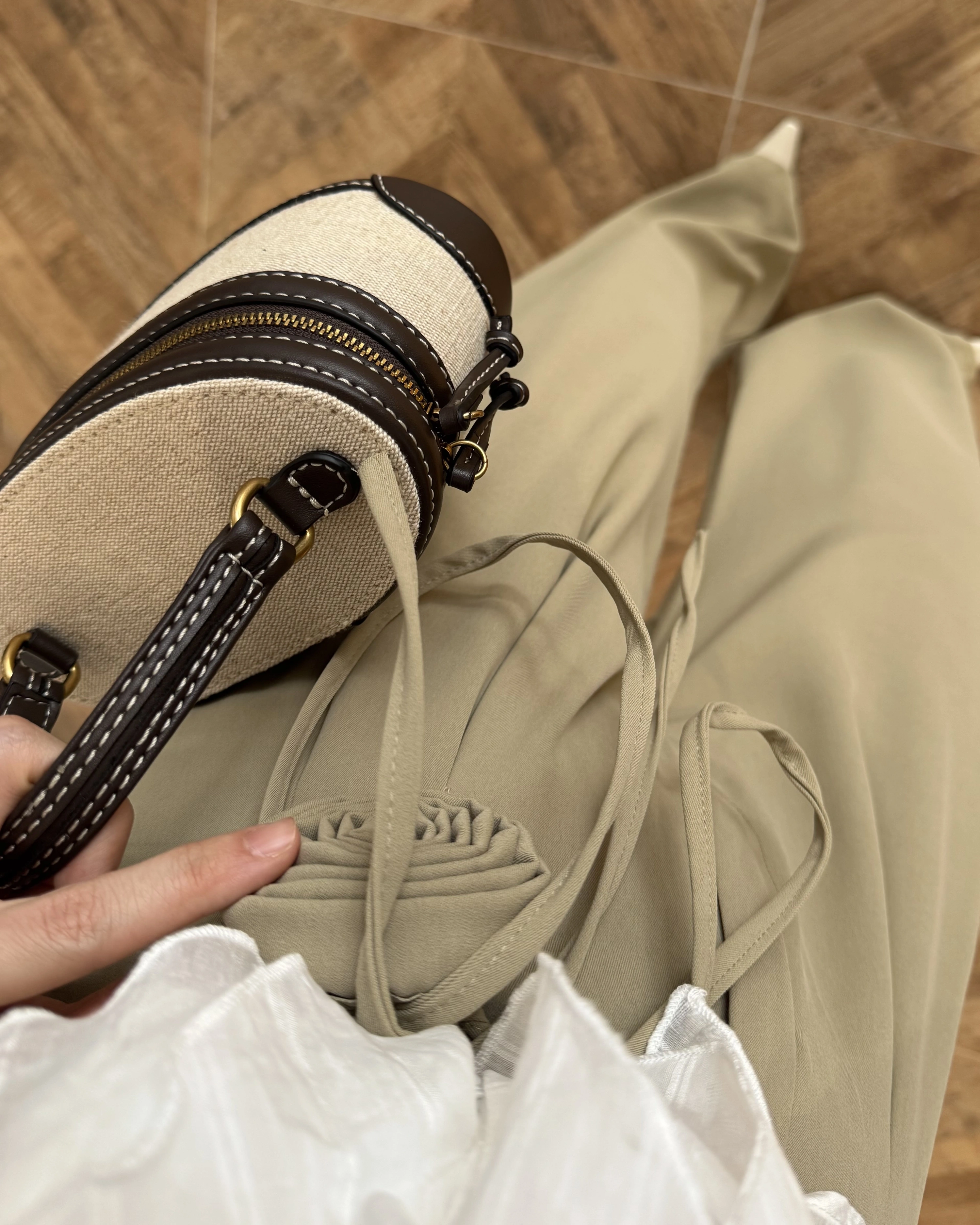 ÇAĞLA GÜL BROŞLU PALAZZO PANTOLON-3902