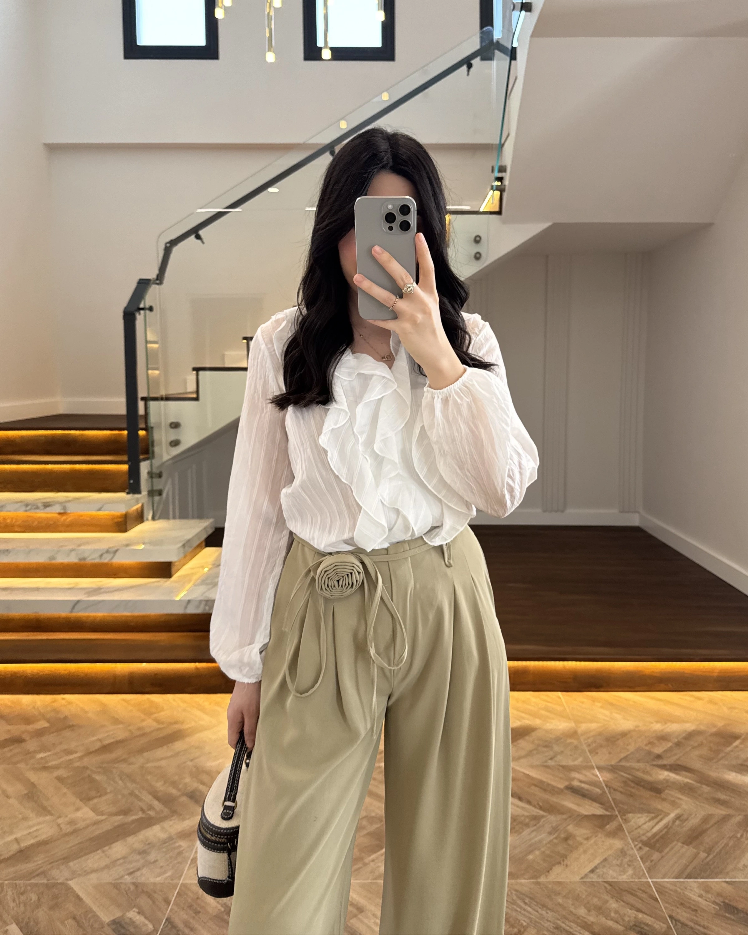 EKRU FIRFIRLI GÖMLEK-2193