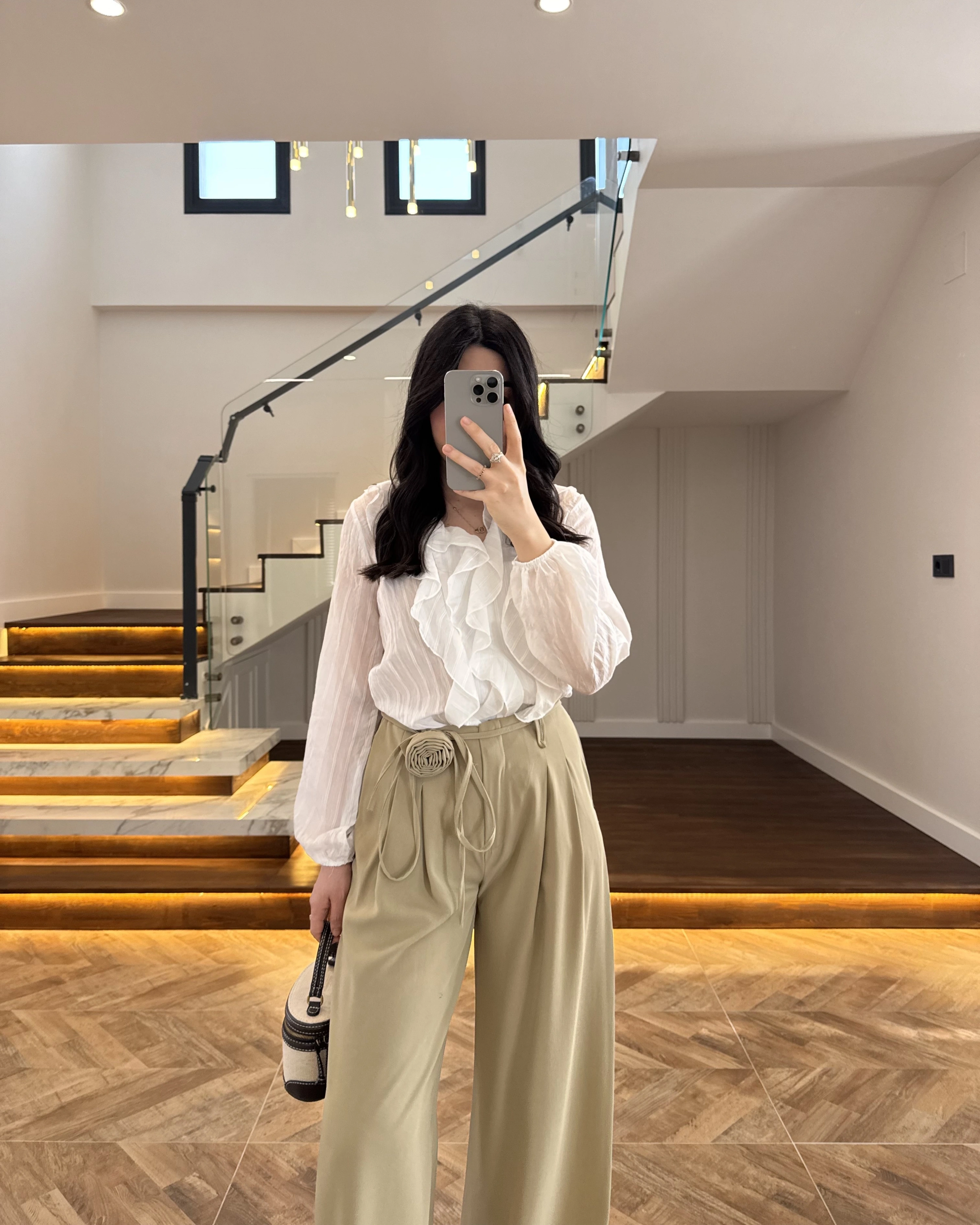 EKRU FIRFIRLI GÖMLEK-2193