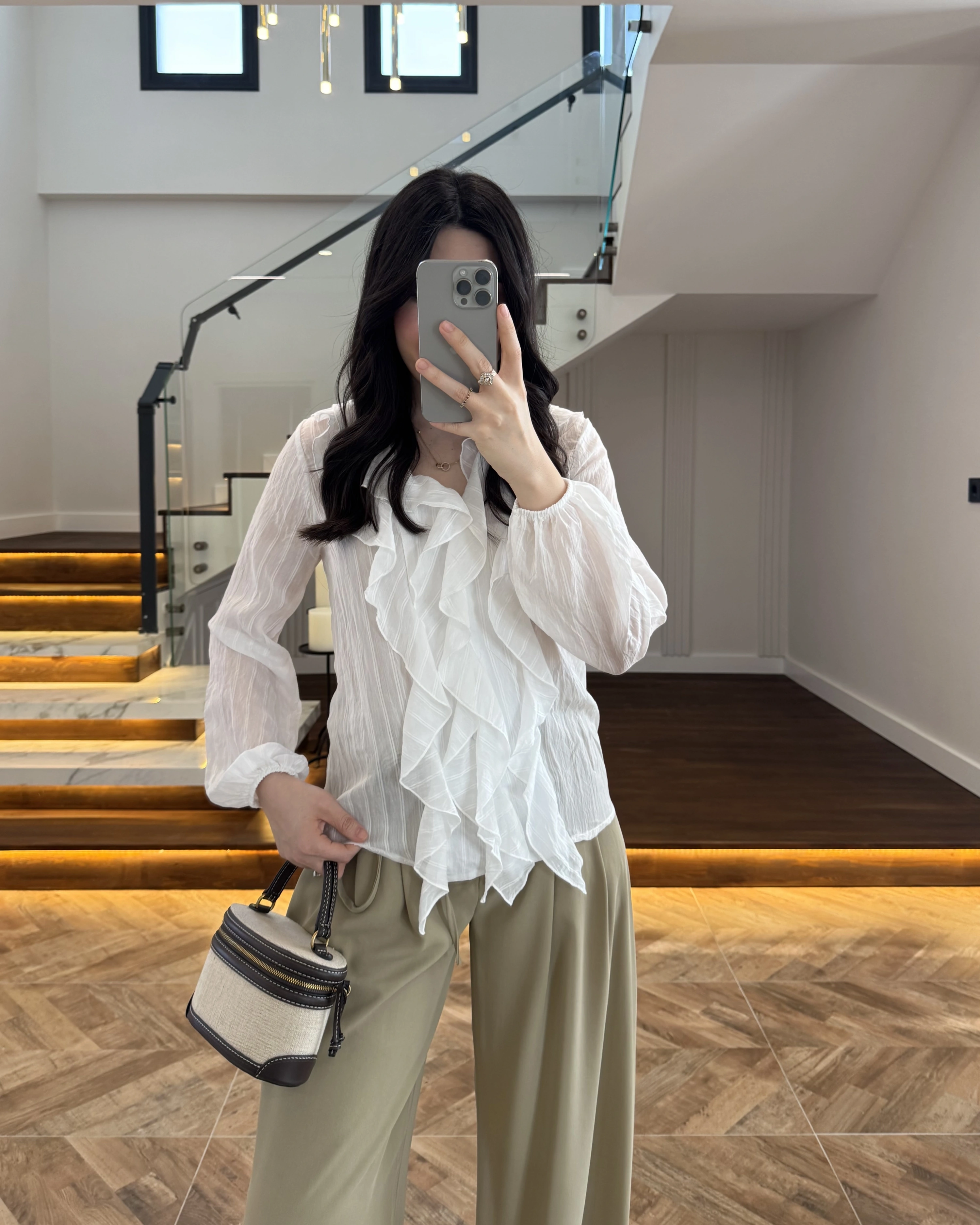 EKRU FIRFIRLI GÖMLEK-2193