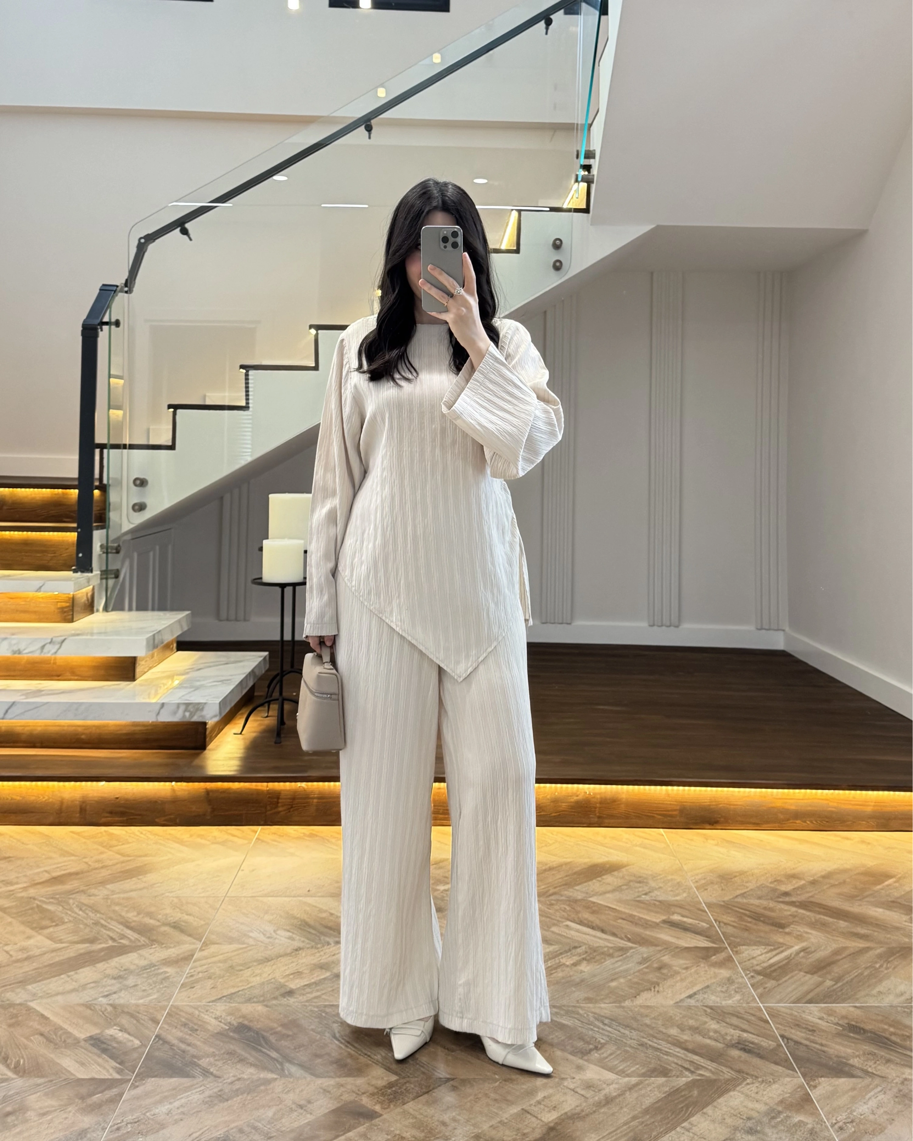 ÇAĞLA ASİMETRİK ÇİZGİLİ TAKIM-256046