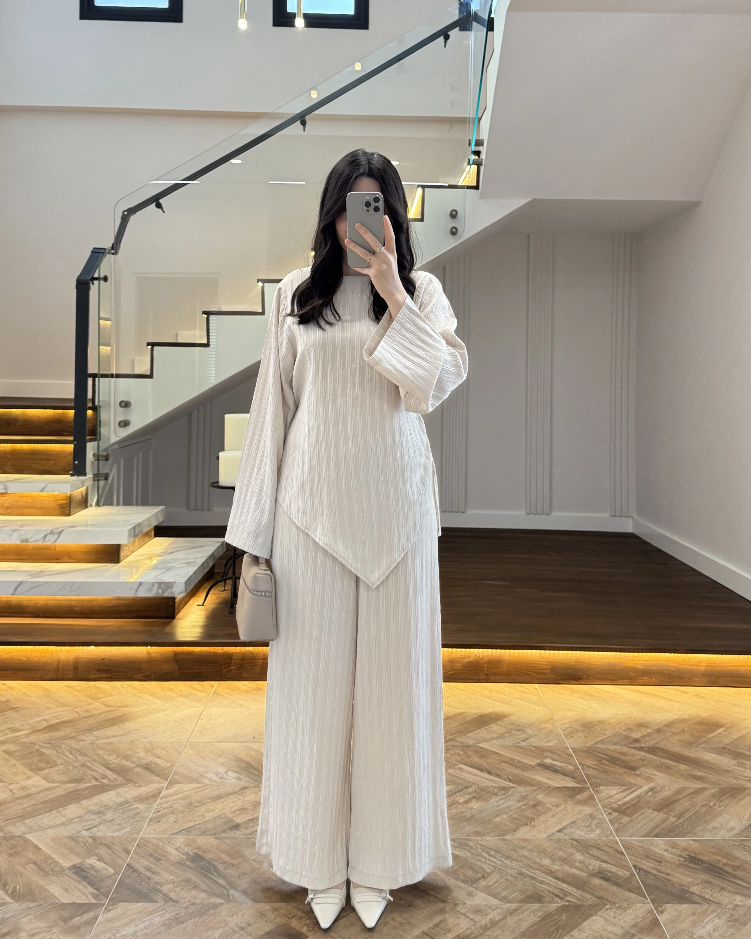 ÇAĞLA ASİMETRİK ÇİZGİLİ TAKIM-256046