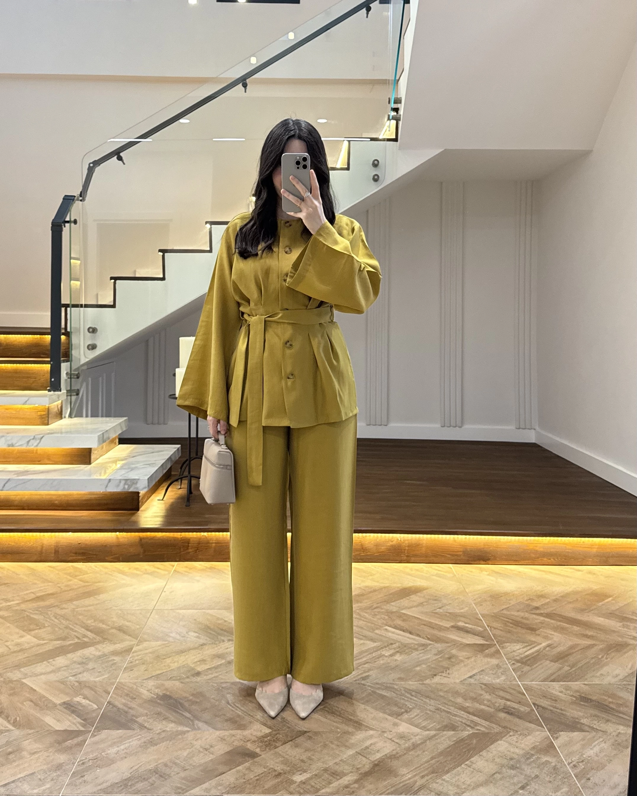 HARDAL PİLE DETAY KUŞAKLI TAKIM -8926