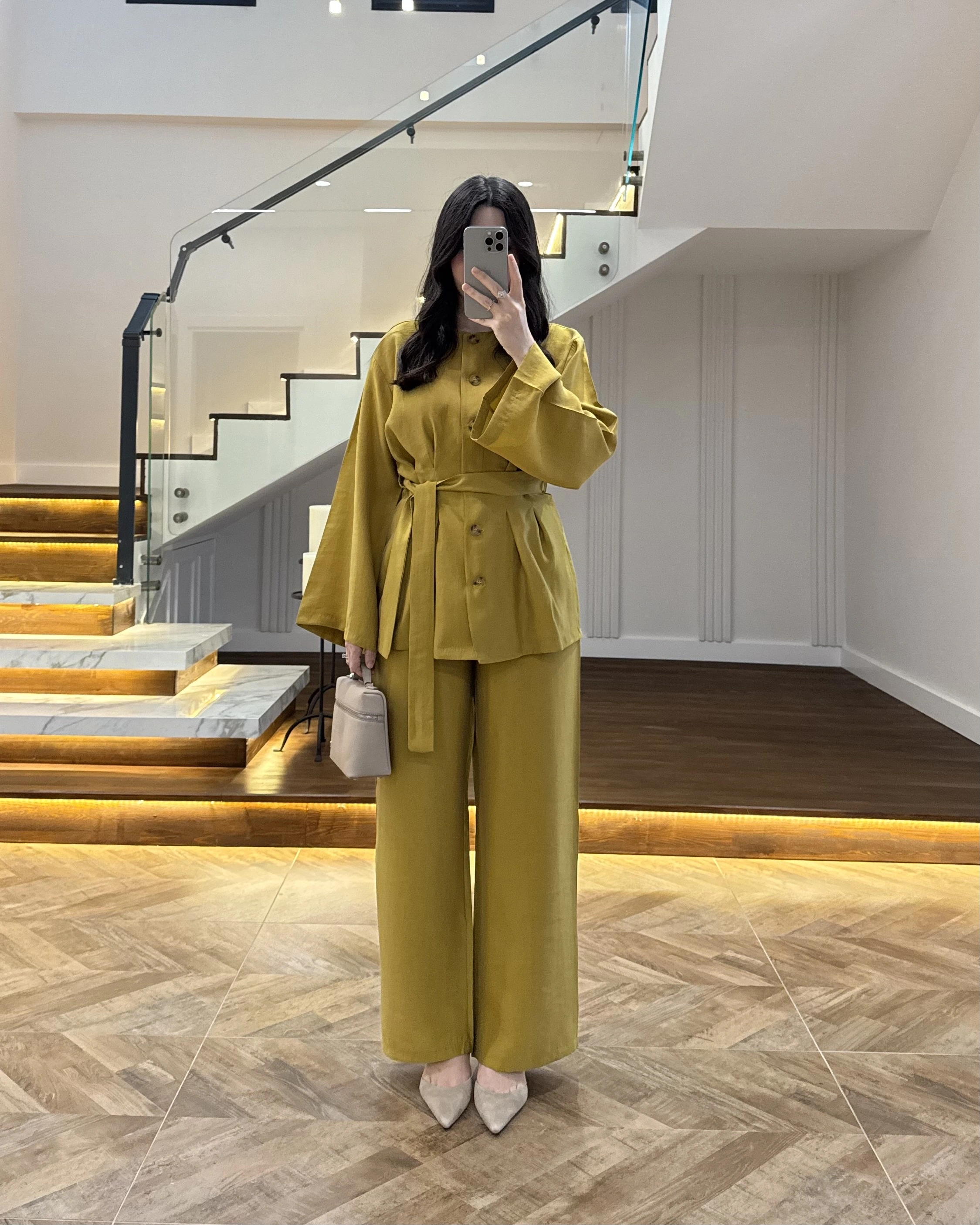 HARDAL PİLE DETAY KUŞAKLI TAKIM -8926