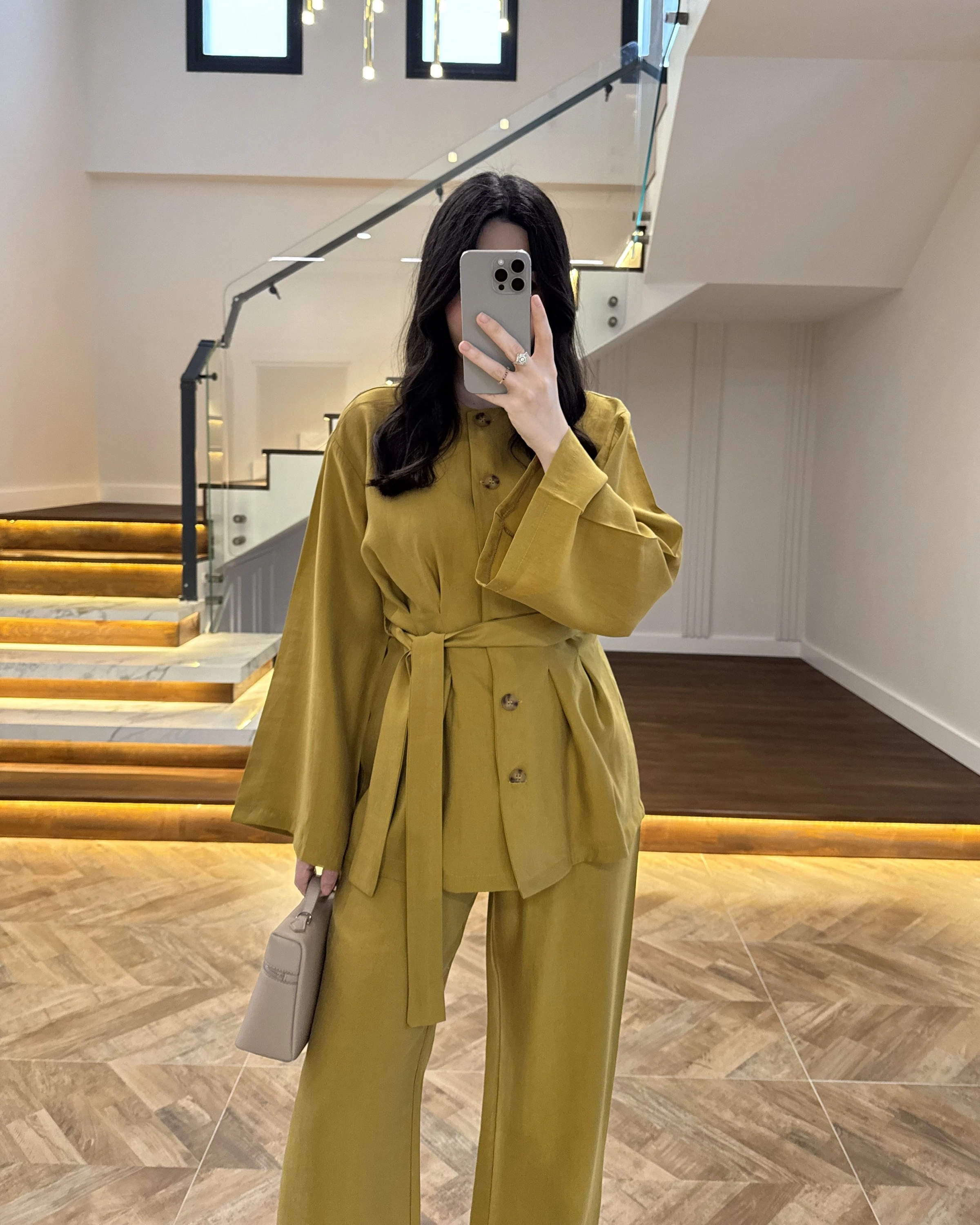 HARDAL PİLE DETAY KUŞAKLI TAKIM -8926