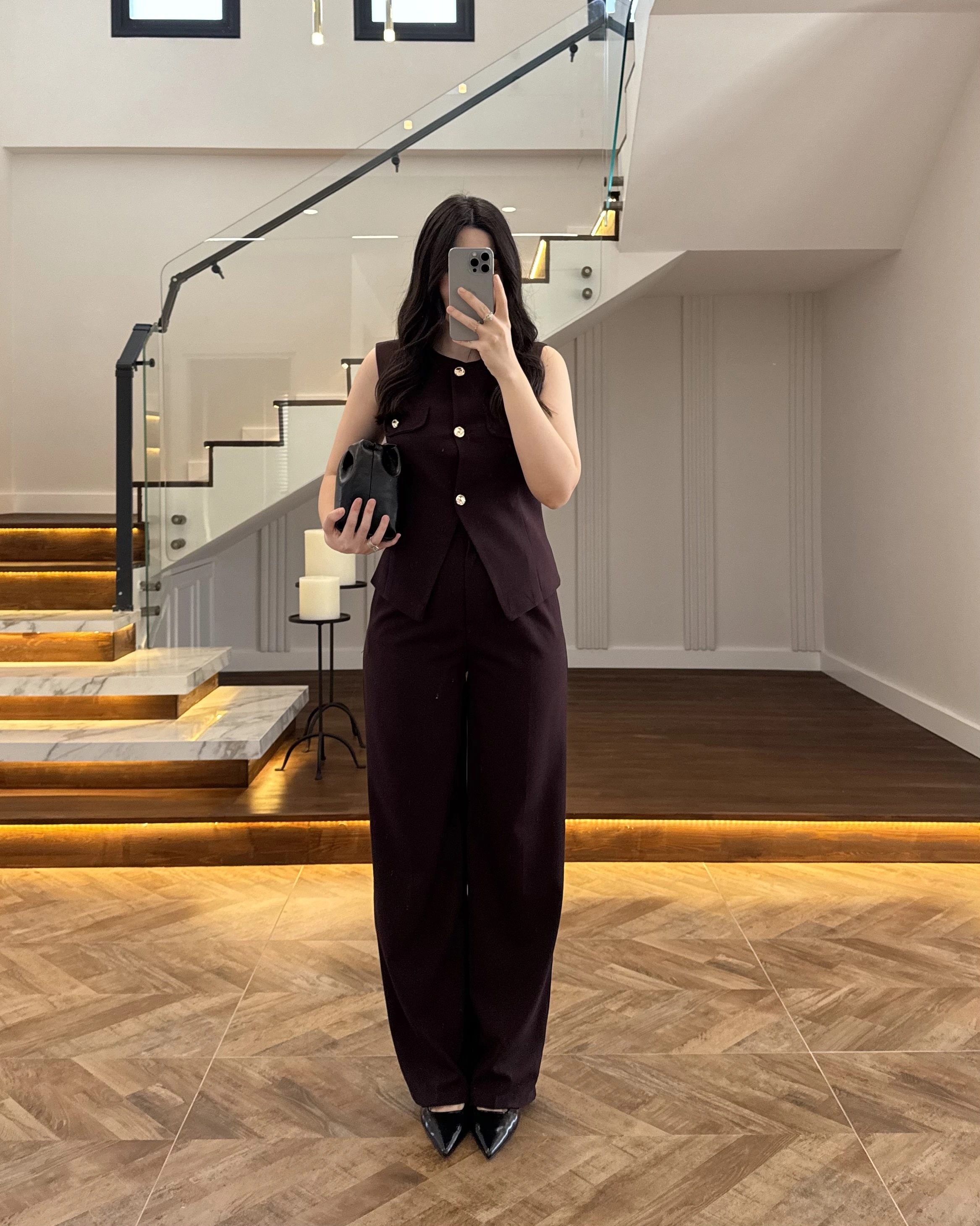 MÜRDÜM GOLD DÜĞMELİ YELEK TAKIM -8907