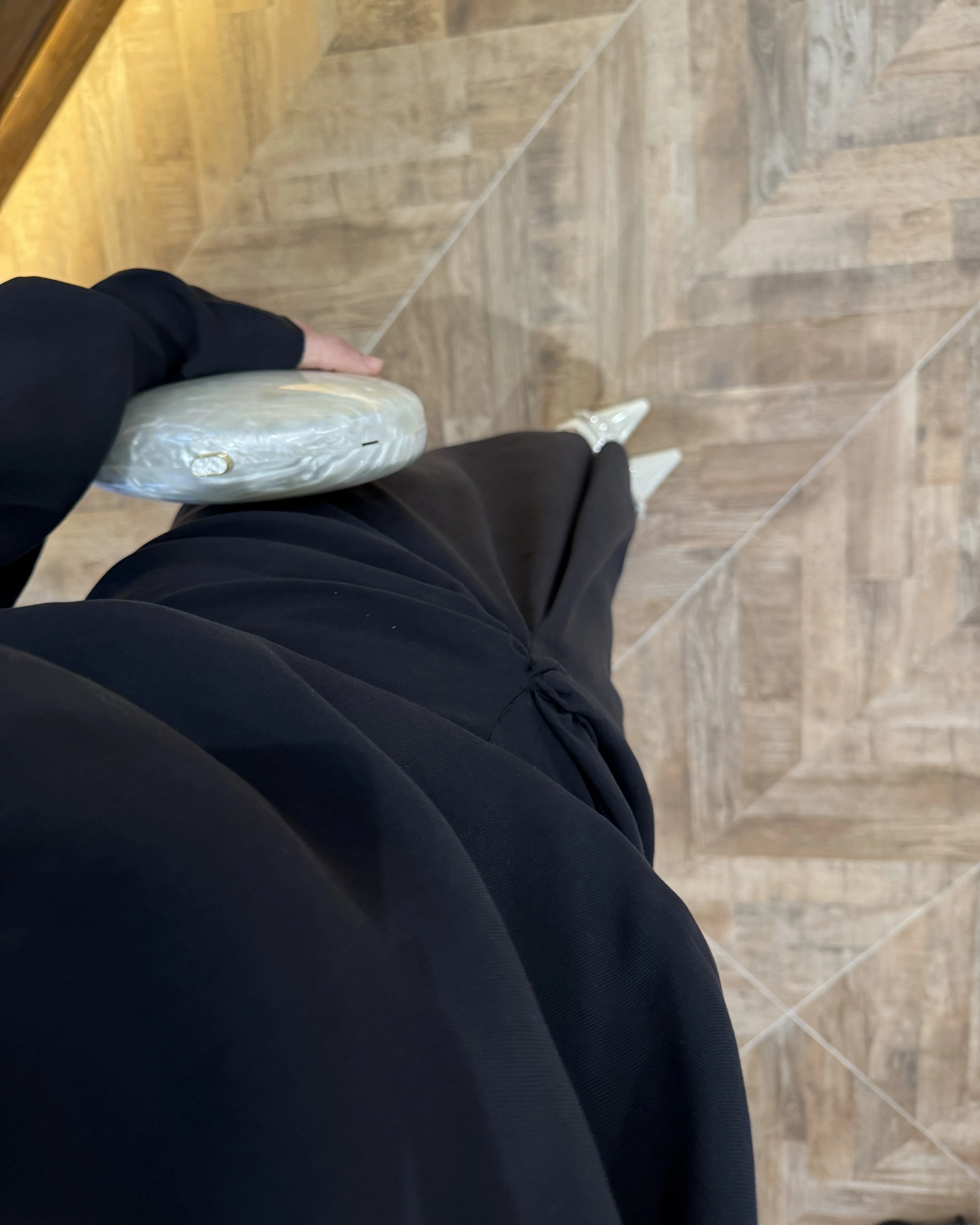 SİYAH ÖNÜ BURGU ETEK TAKIM -0674