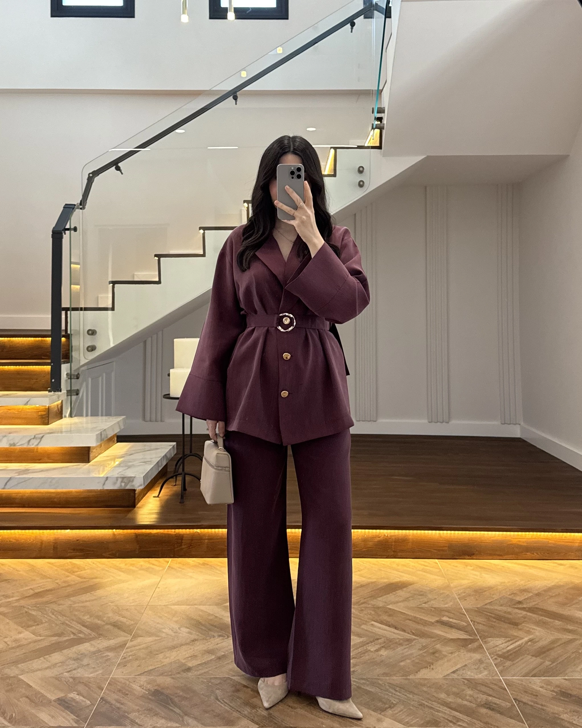 MÜRDÜM TOKA DETAYLI TUNİK TAKIM -8927