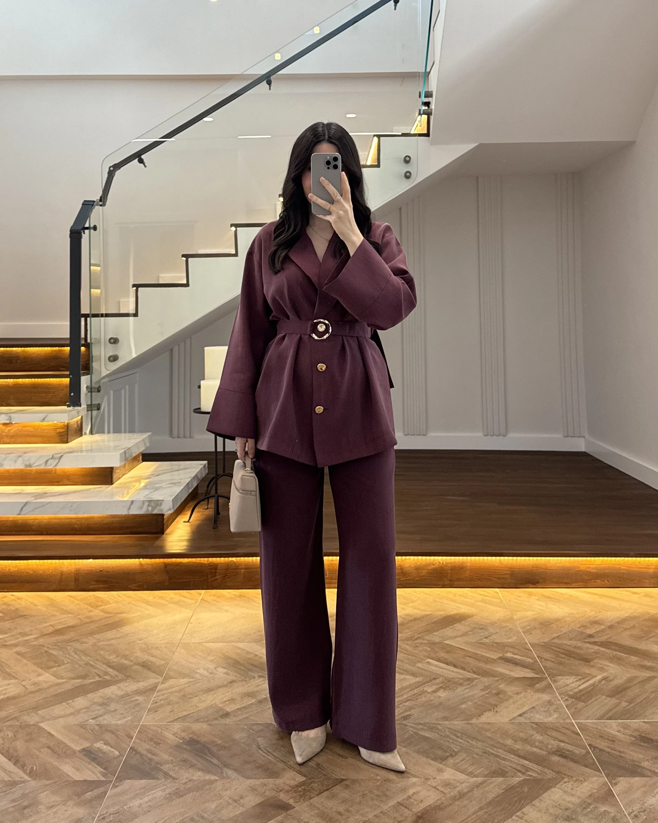 MÜRDÜM TOKA DETAYLI TUNİK TAKIM -8927