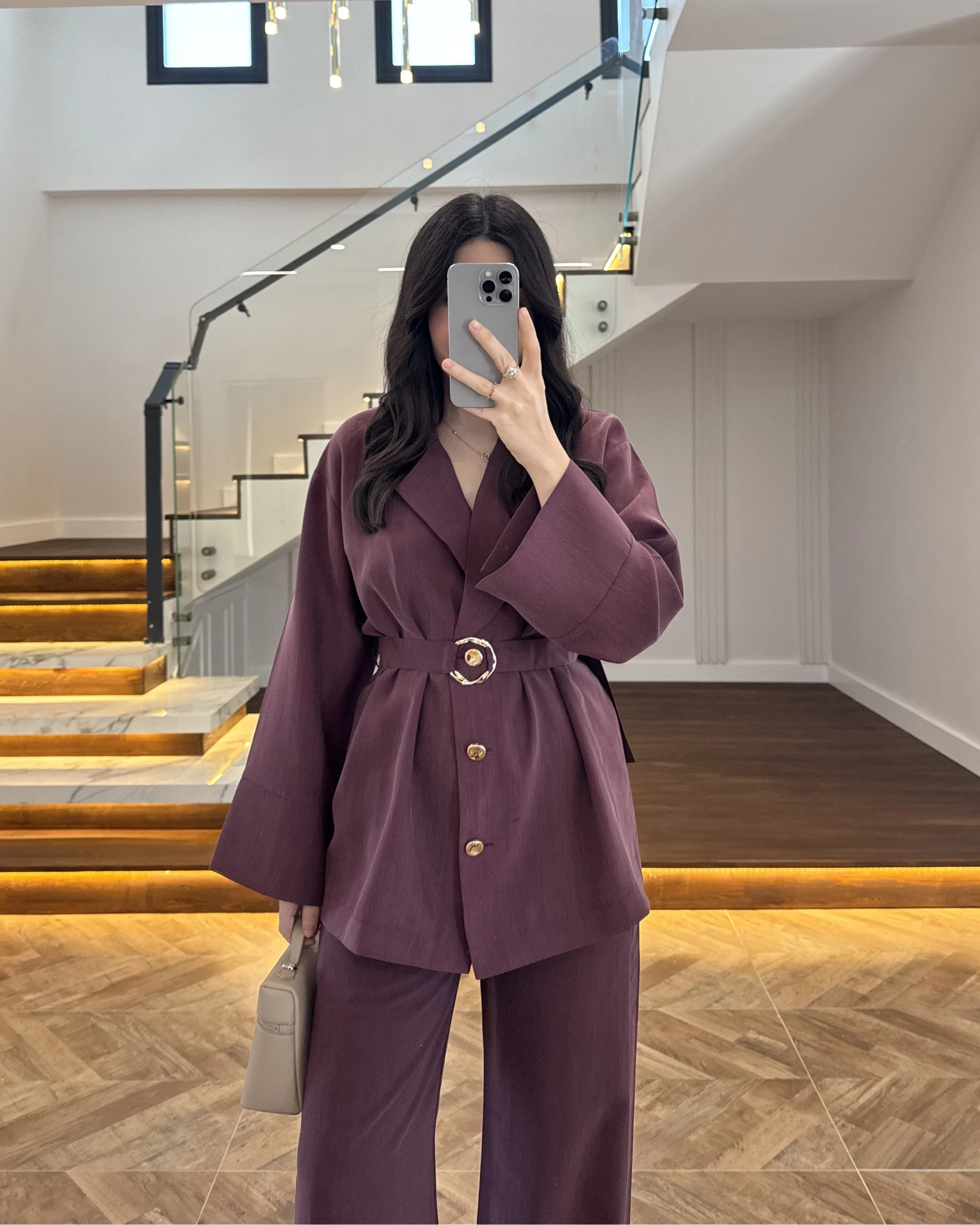 MÜRDÜM TOKA DETAYLI TUNİK TAKIM -8927