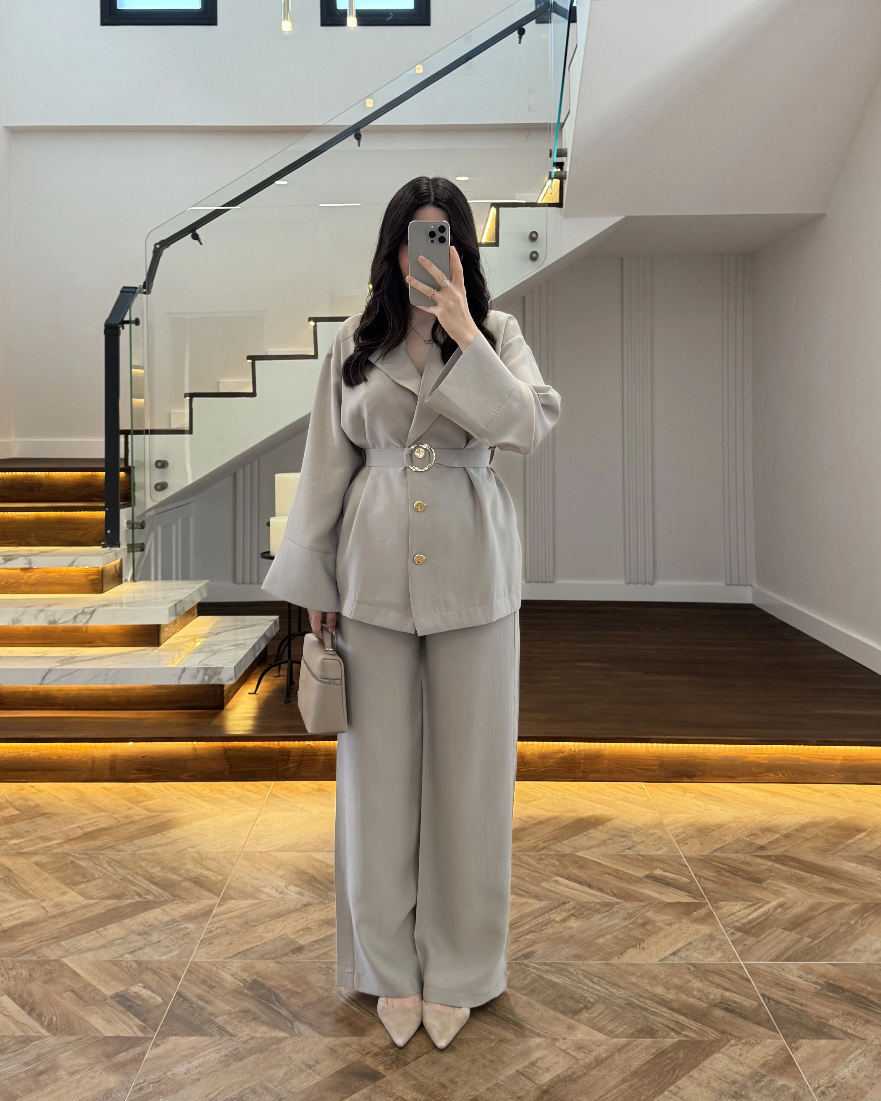 VİZON TOKA DETAYLI TUNİK TAKIM -8927