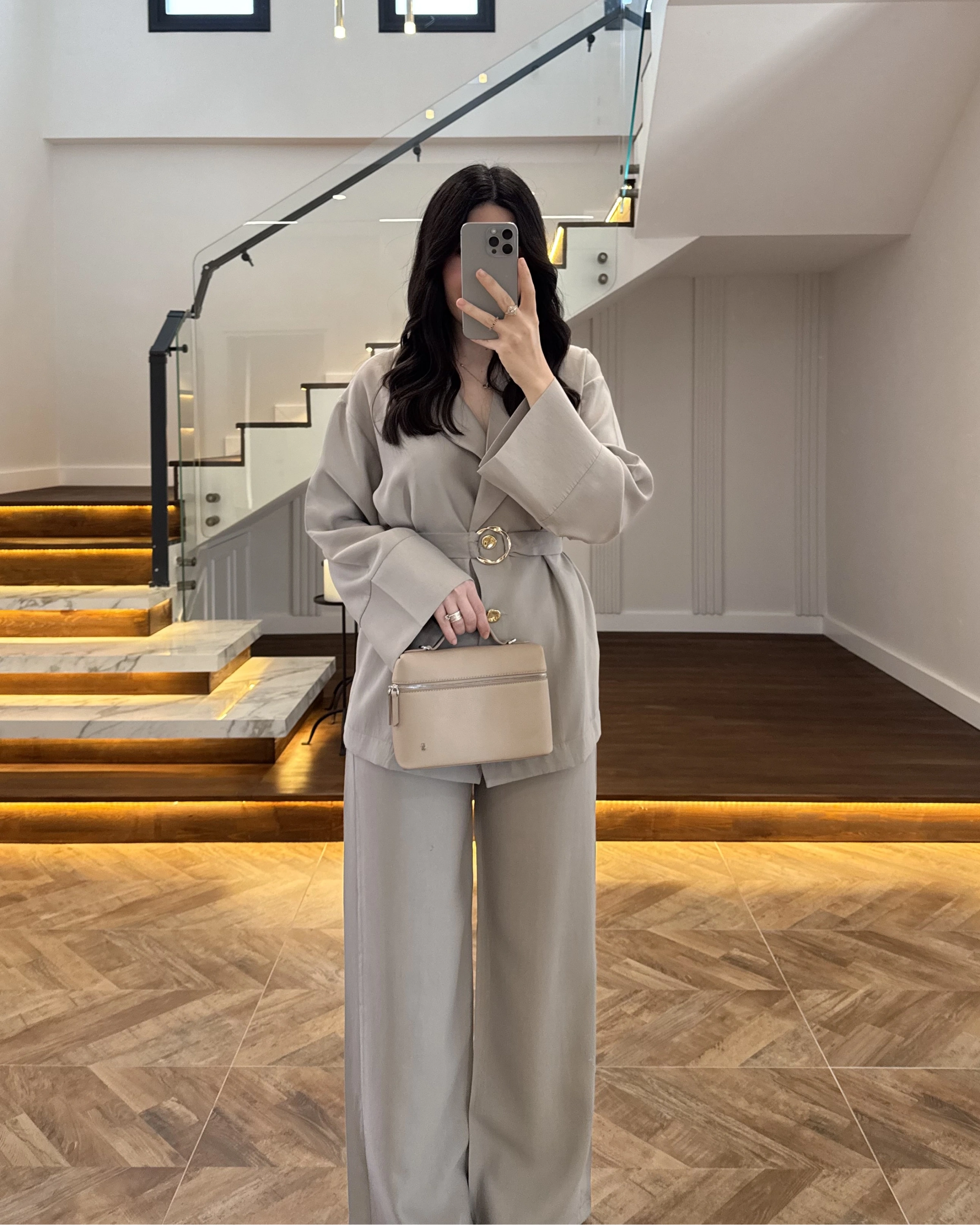 VİZON TOKA DETAYLI TUNİK TAKIM -8927