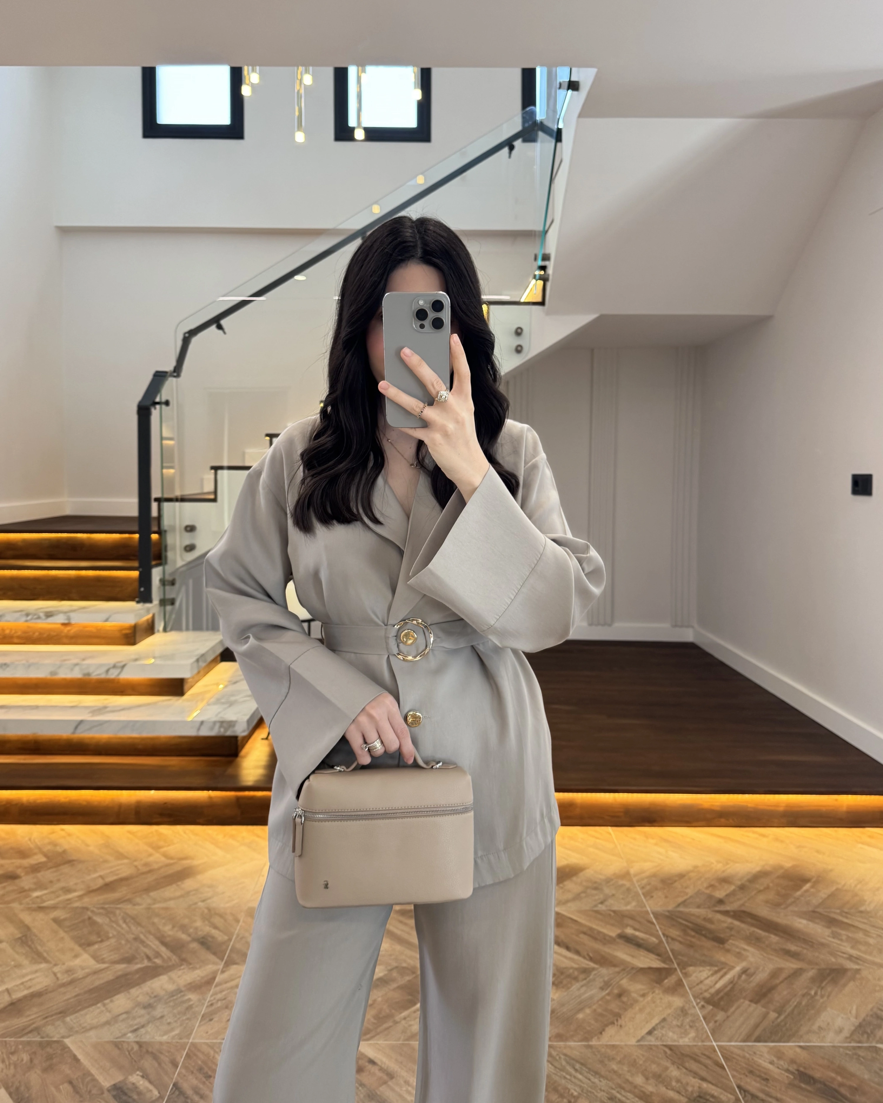 VİZON TOKA DETAYLI TUNİK TAKIM -8927