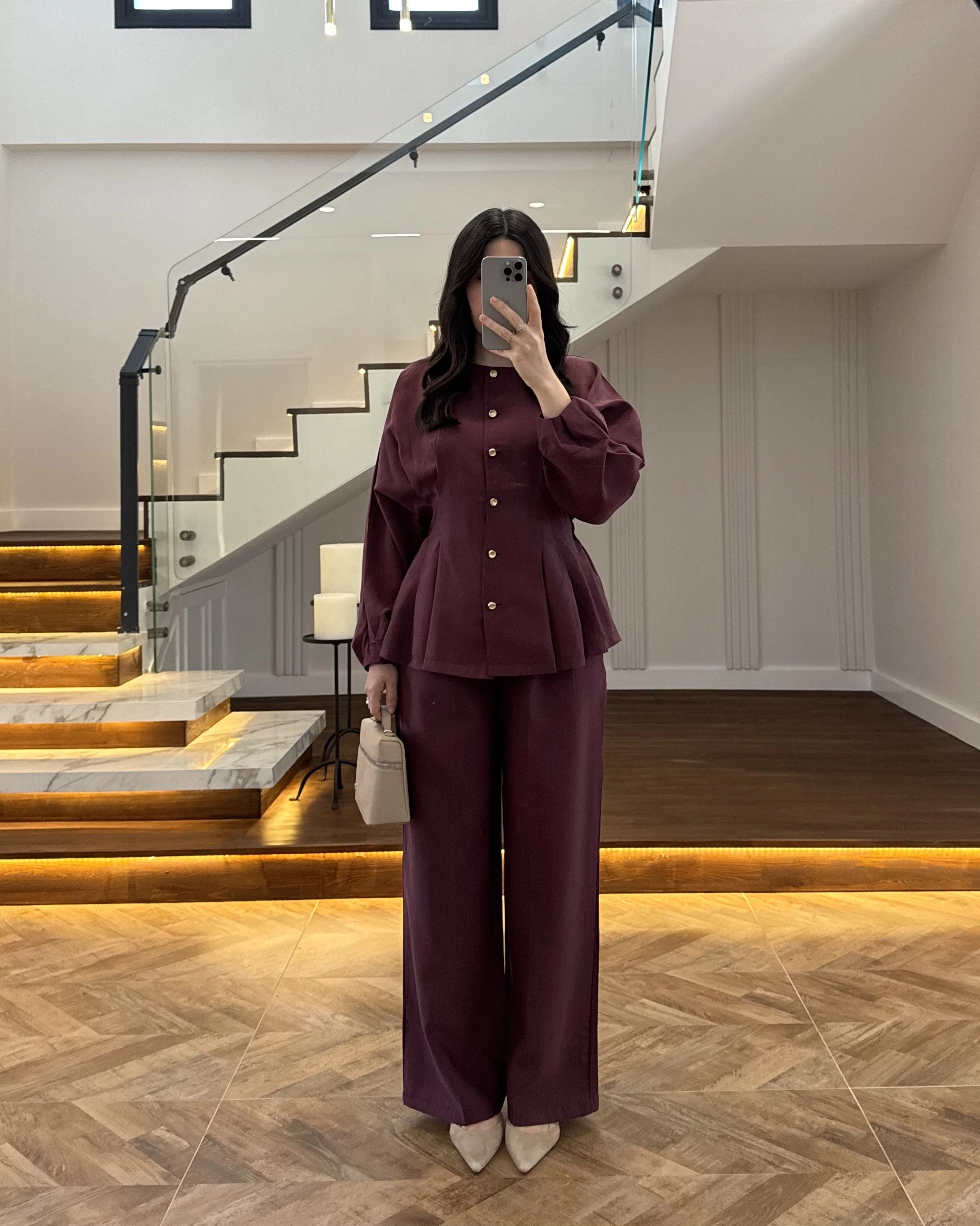 MÜRDÜM GOLD DÜĞMELİ PİLELİ TAKIM -8930