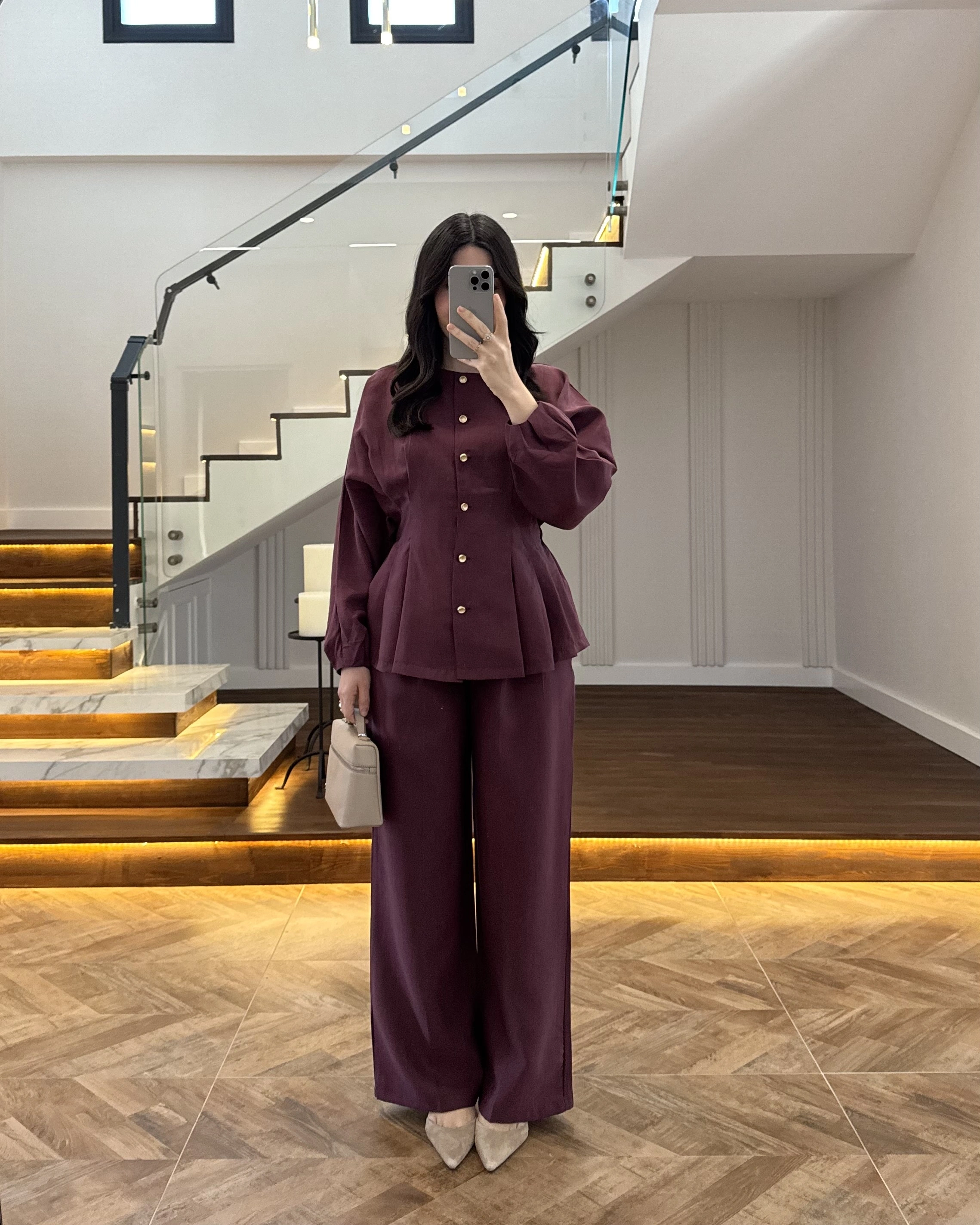 MÜRDÜM GOLD DÜĞMELİ PİLELİ TAKIM -8930