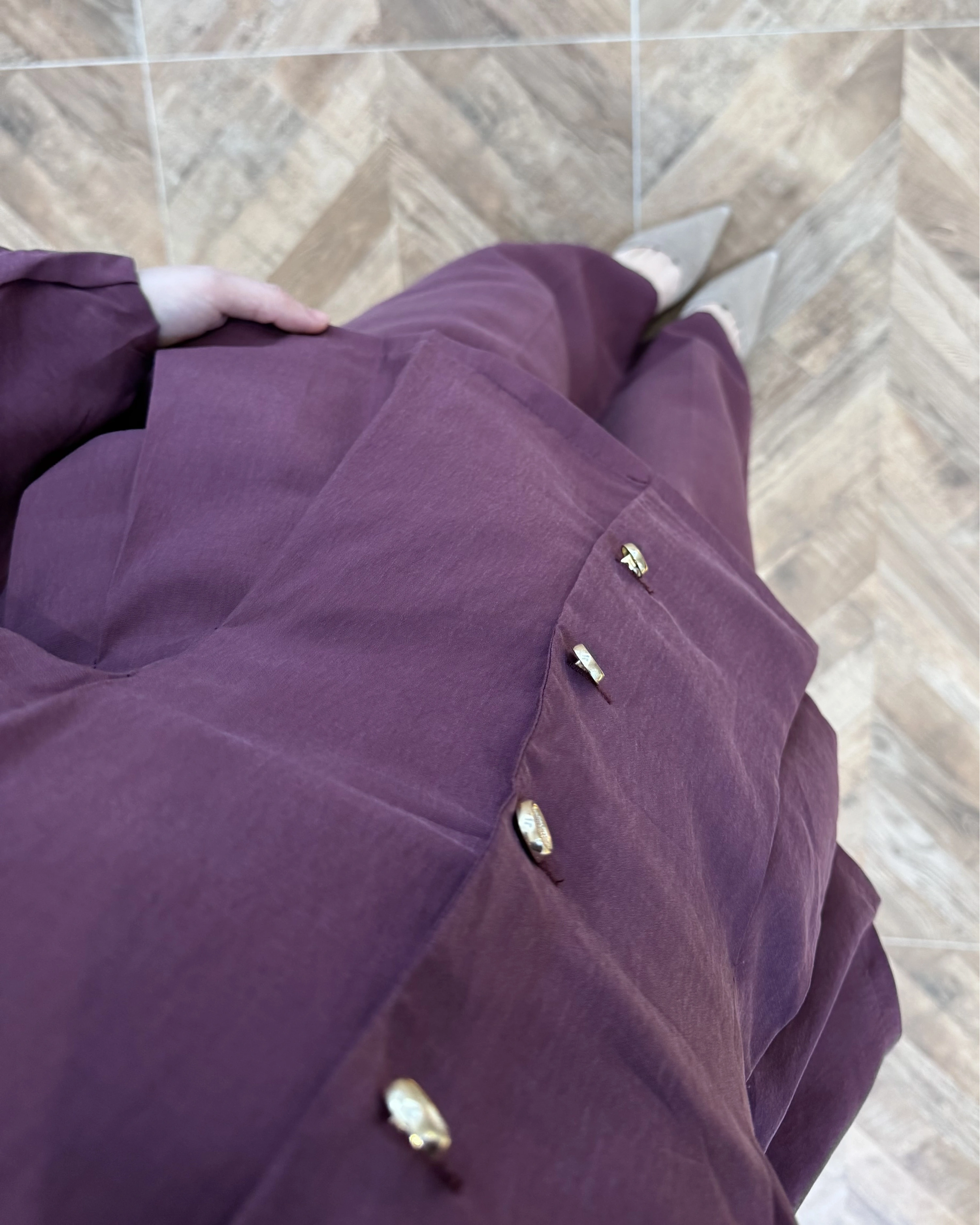 MÜRDÜM GOLD DÜĞMELİ PİLELİ TAKIM -8930