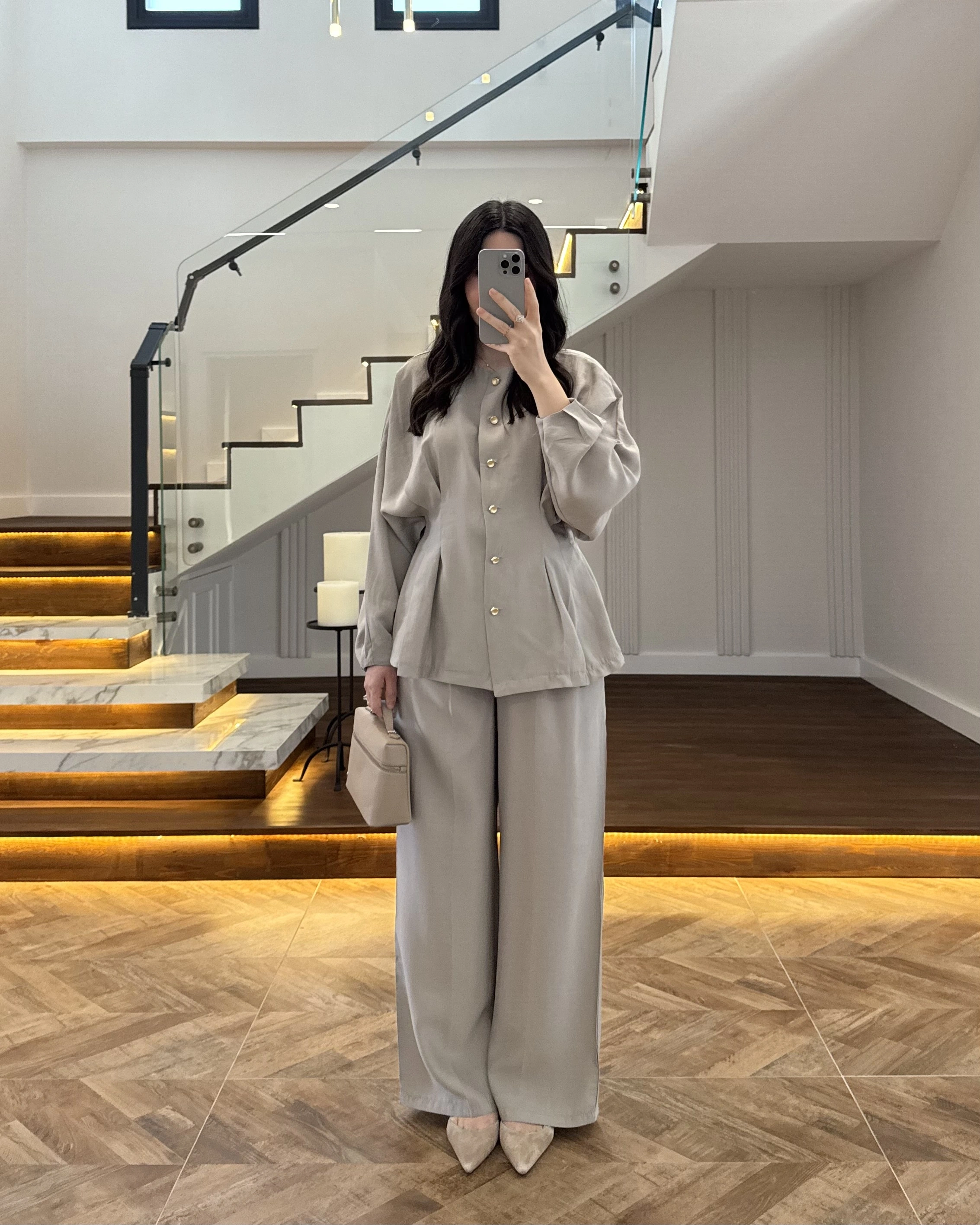 VİZON GOLD DÜĞMELİ PİLELİ TAKIM -8930