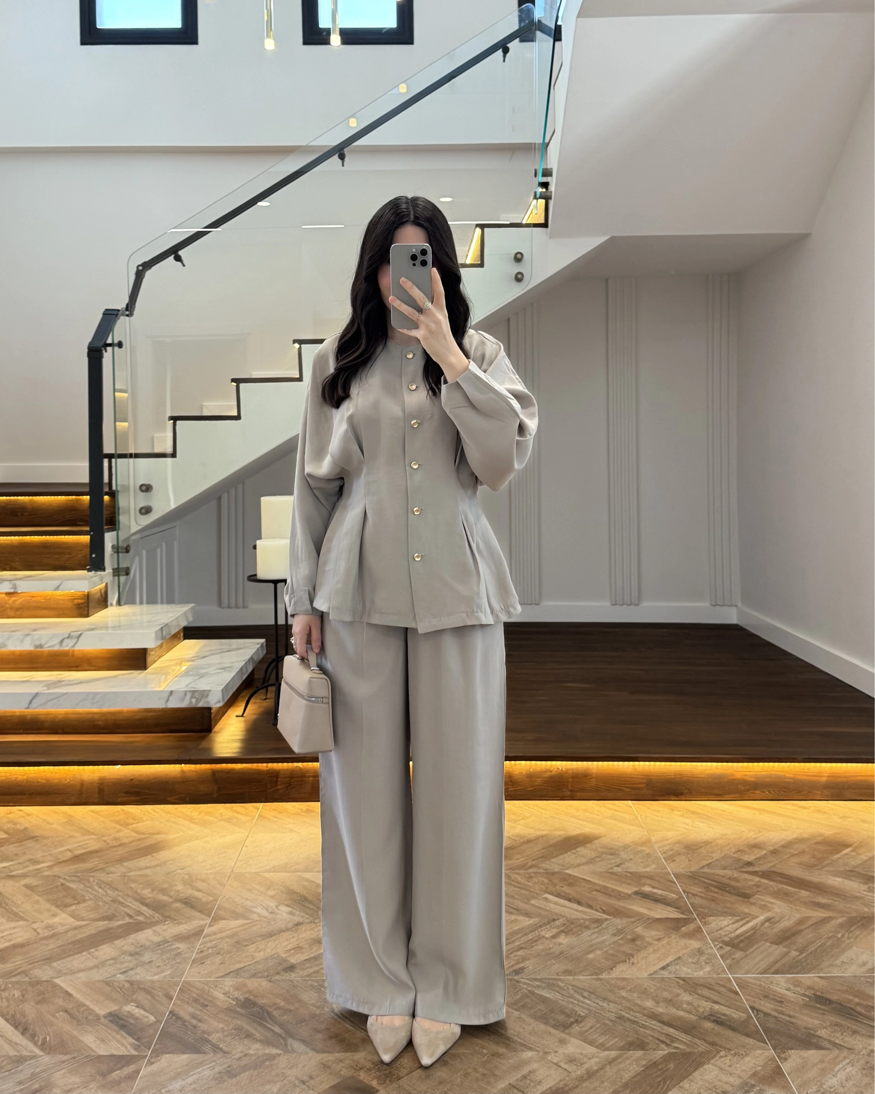 VİZON GOLD DÜĞMELİ PİLELİ TAKIM -8930