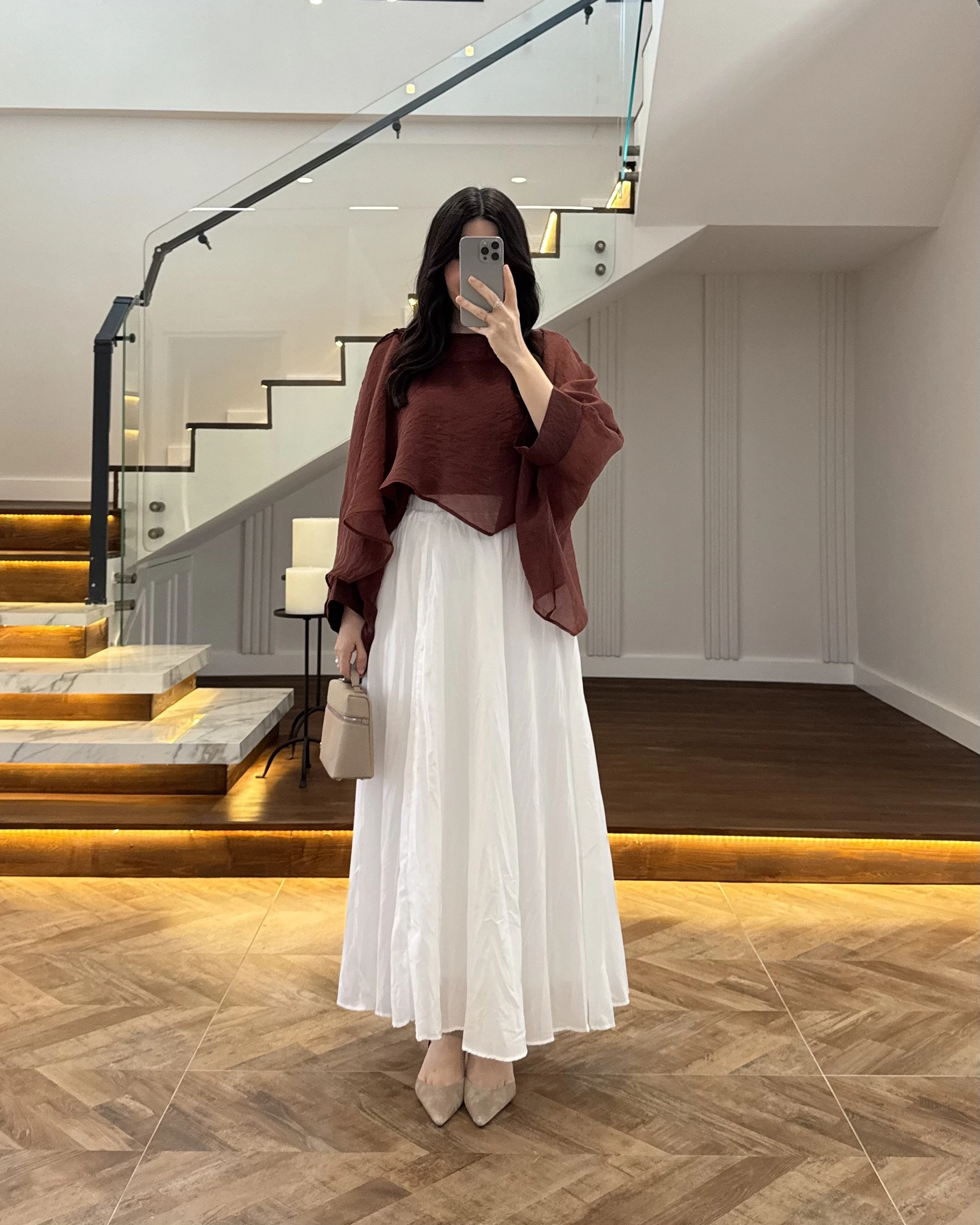 TARÇIN UÇUŞAN PELERİN BLUZ -5026