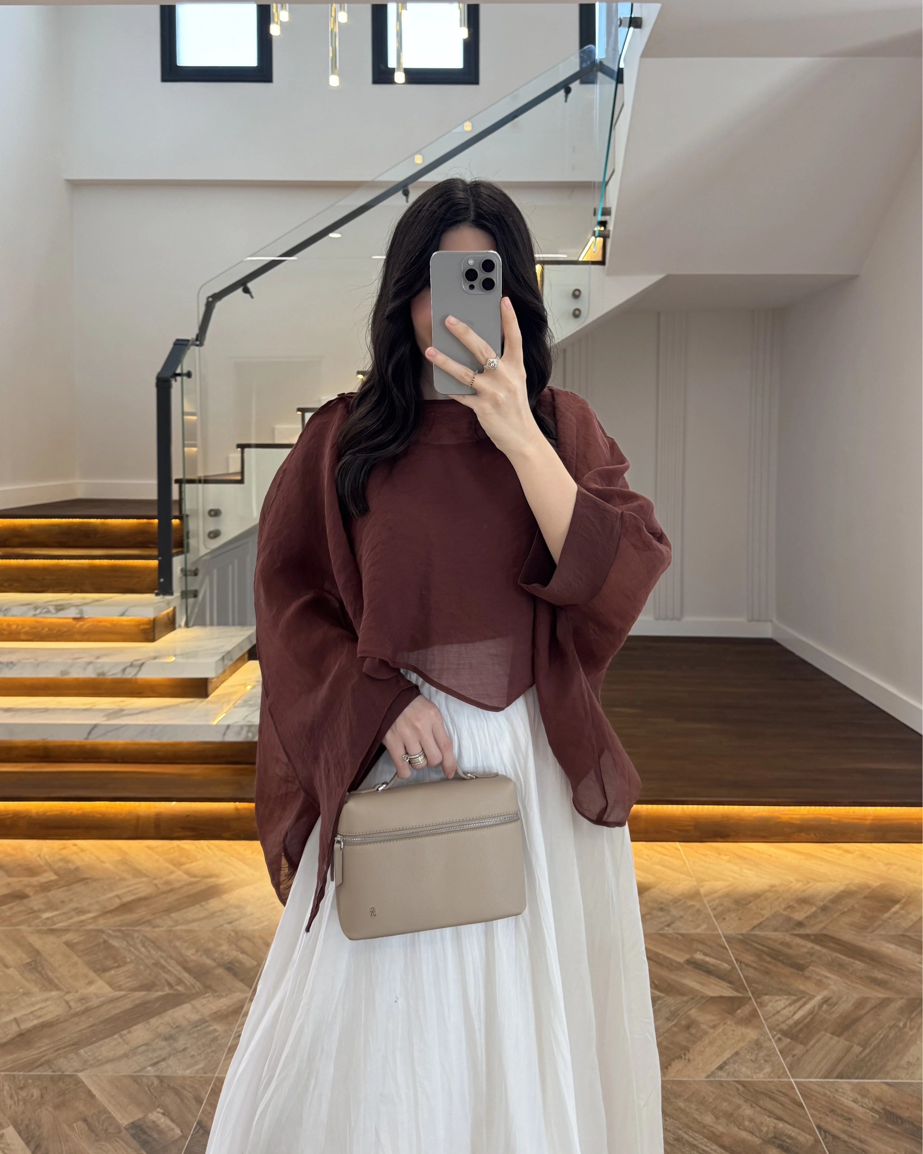 TARÇIN UÇUŞAN PELERİN BLUZ -5026