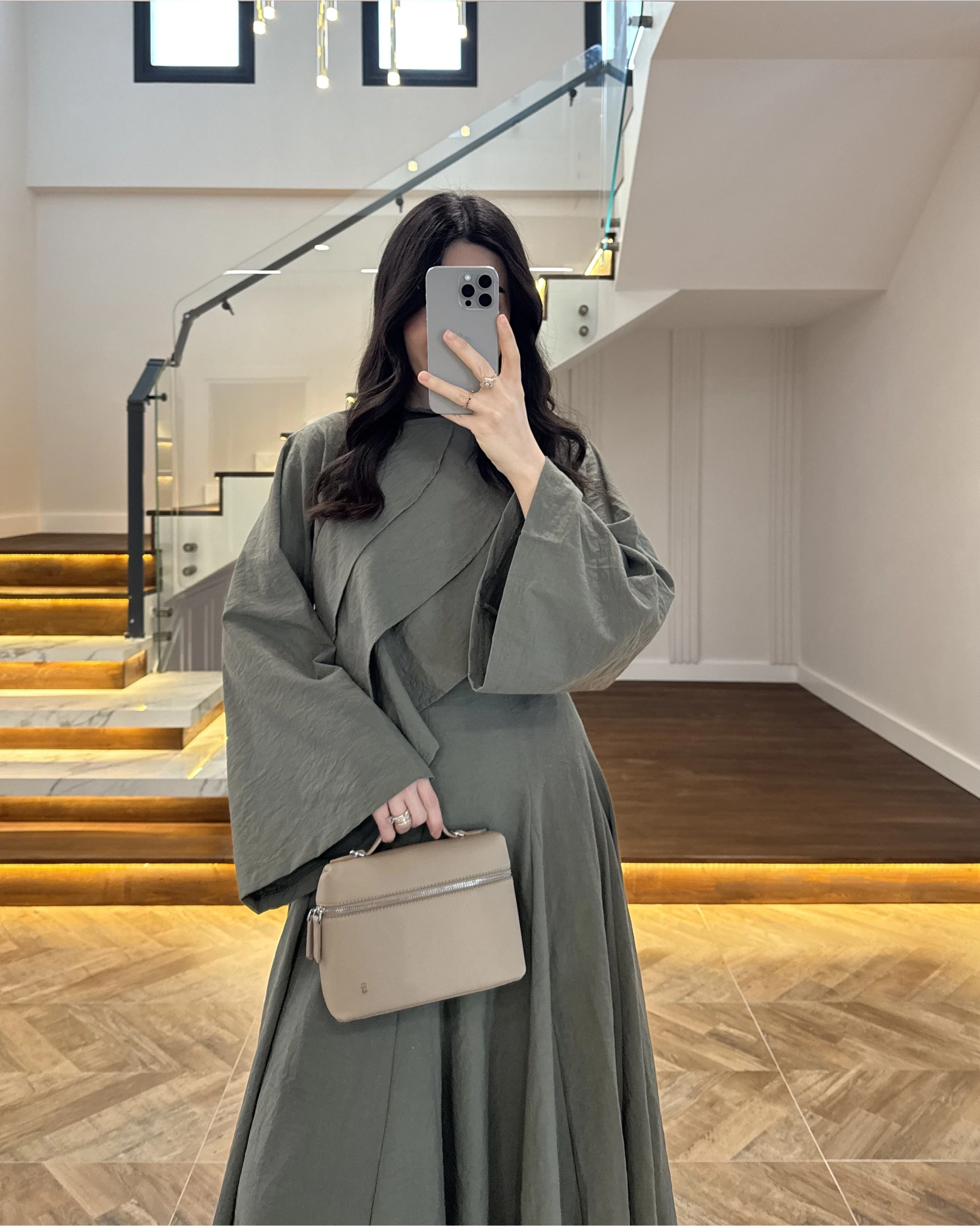 HAKİ ÖNÜ VOLANLI GÖMLEK-262016