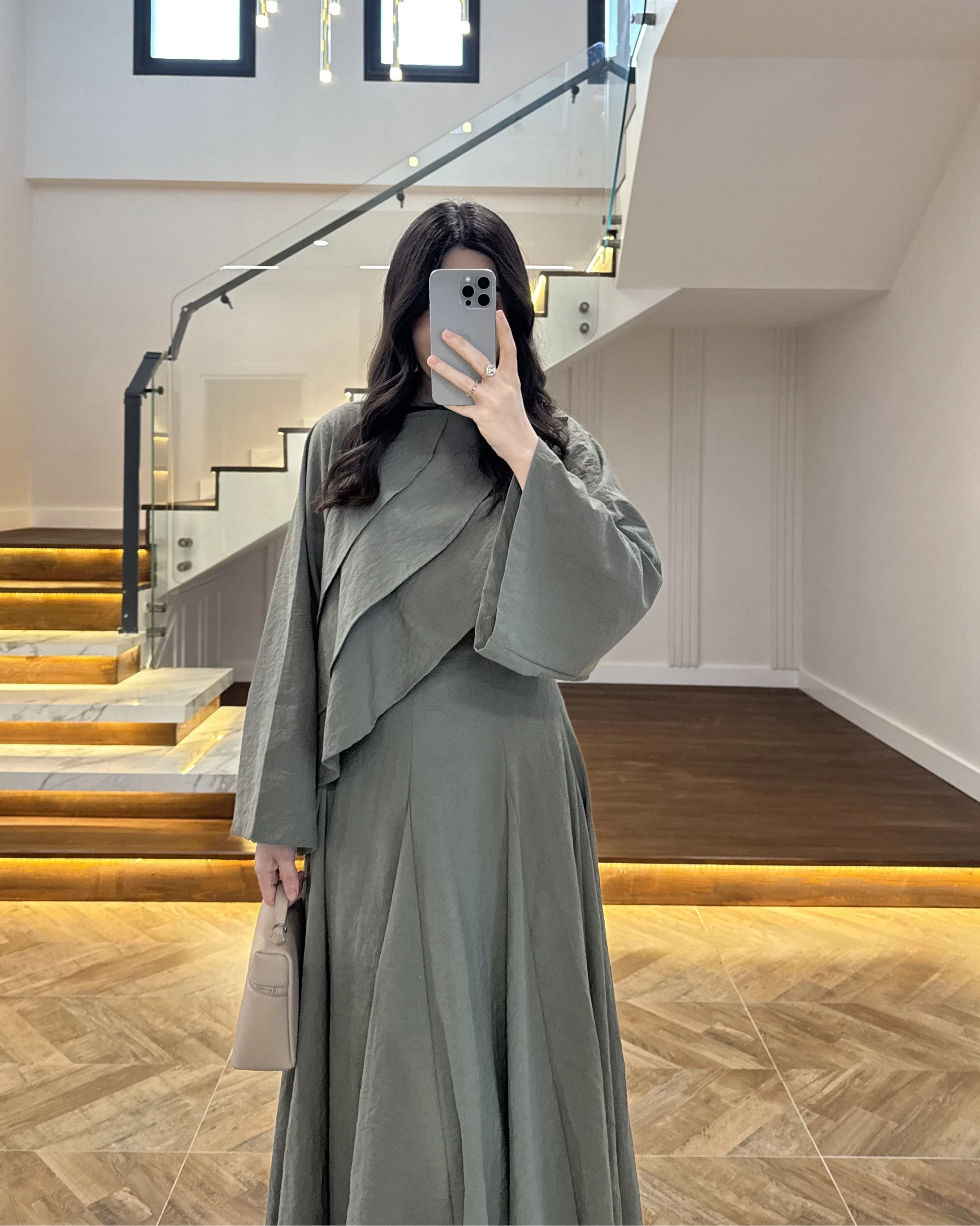 HAKİ ÖNÜ VOLANLI GÖMLEK-262016