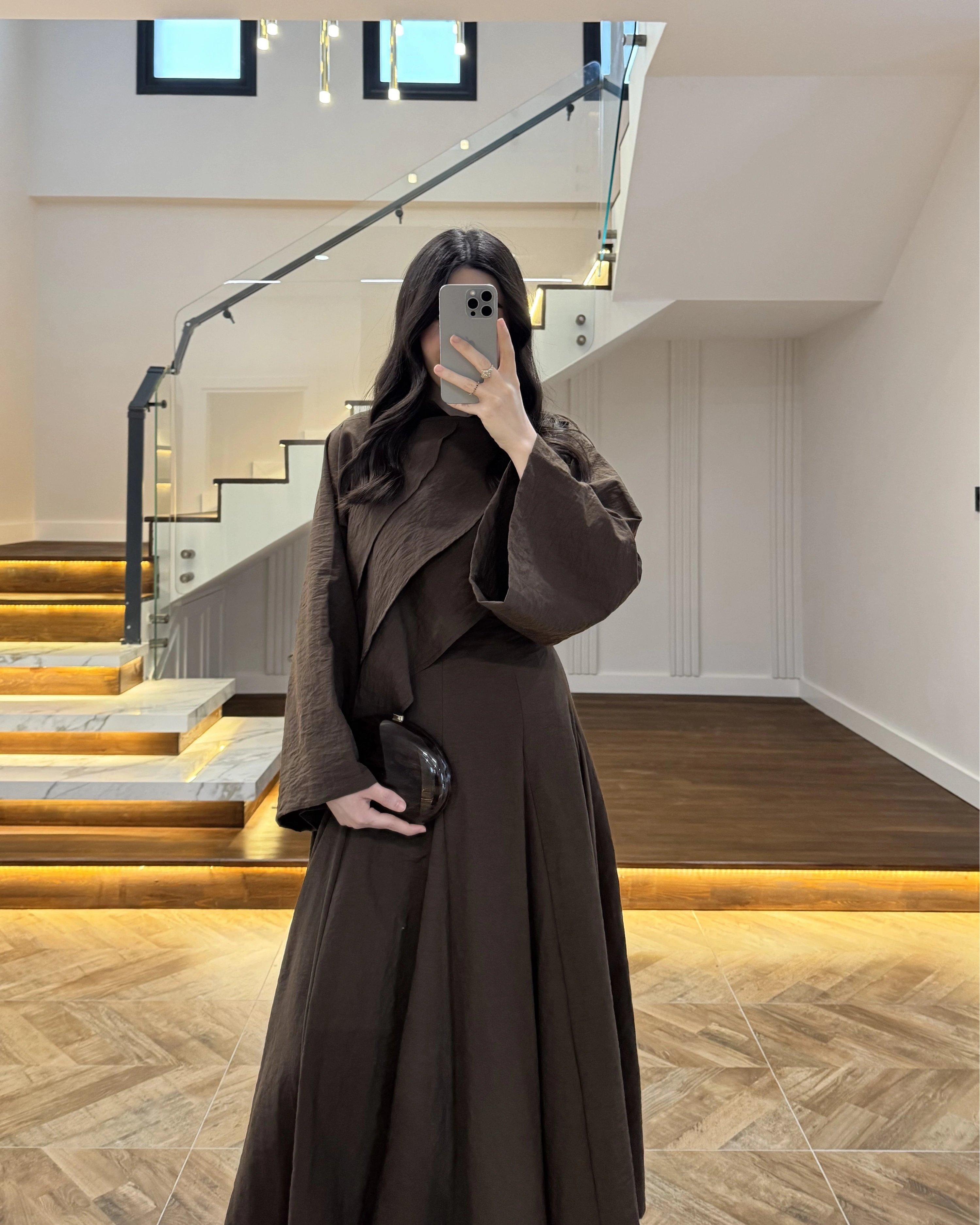 KAHVE ÖNÜ VOLANLI GÖMLEK-262016