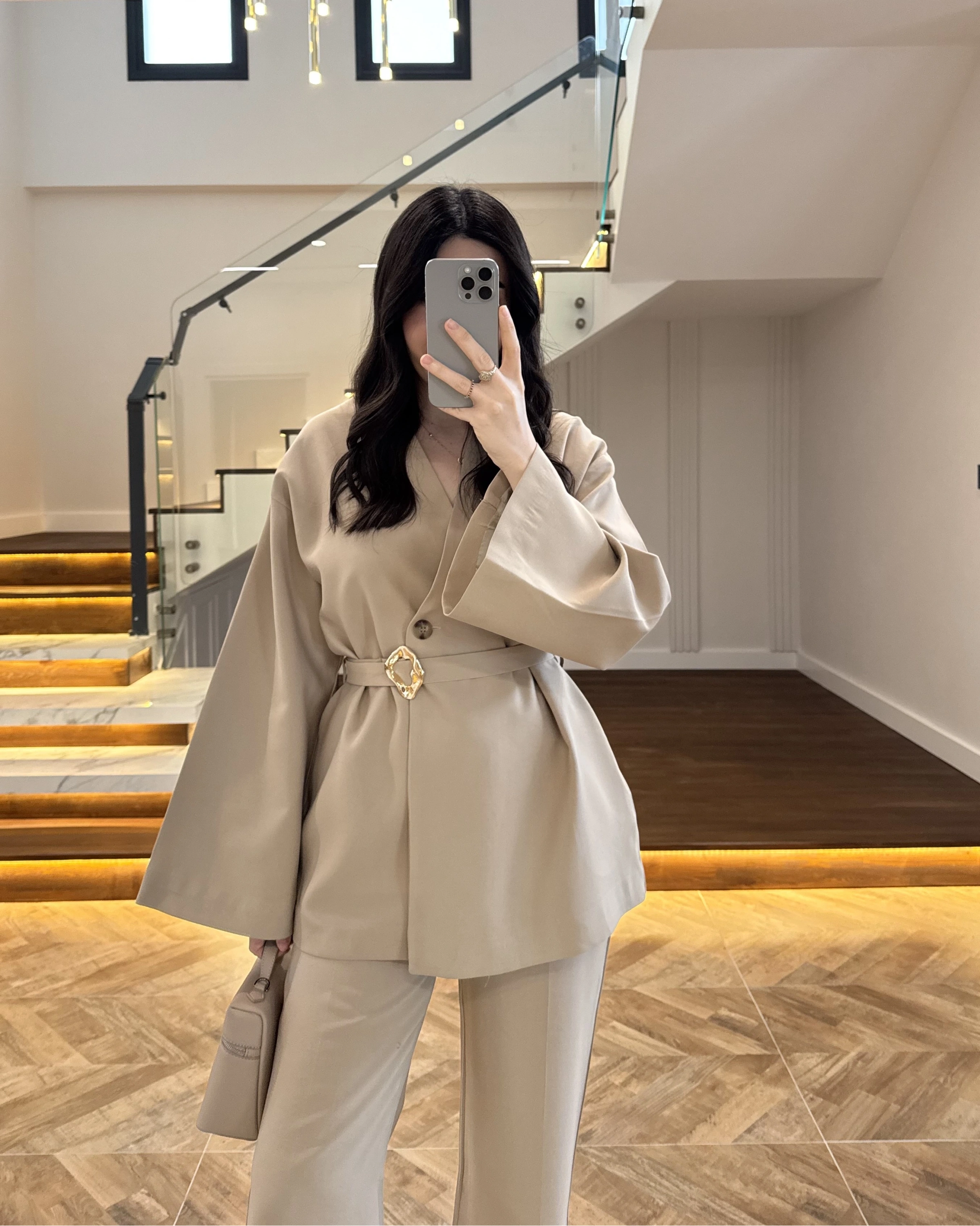 VİZON ÖNÜ DÜĞMELİ TOKALI TAKIM-9021