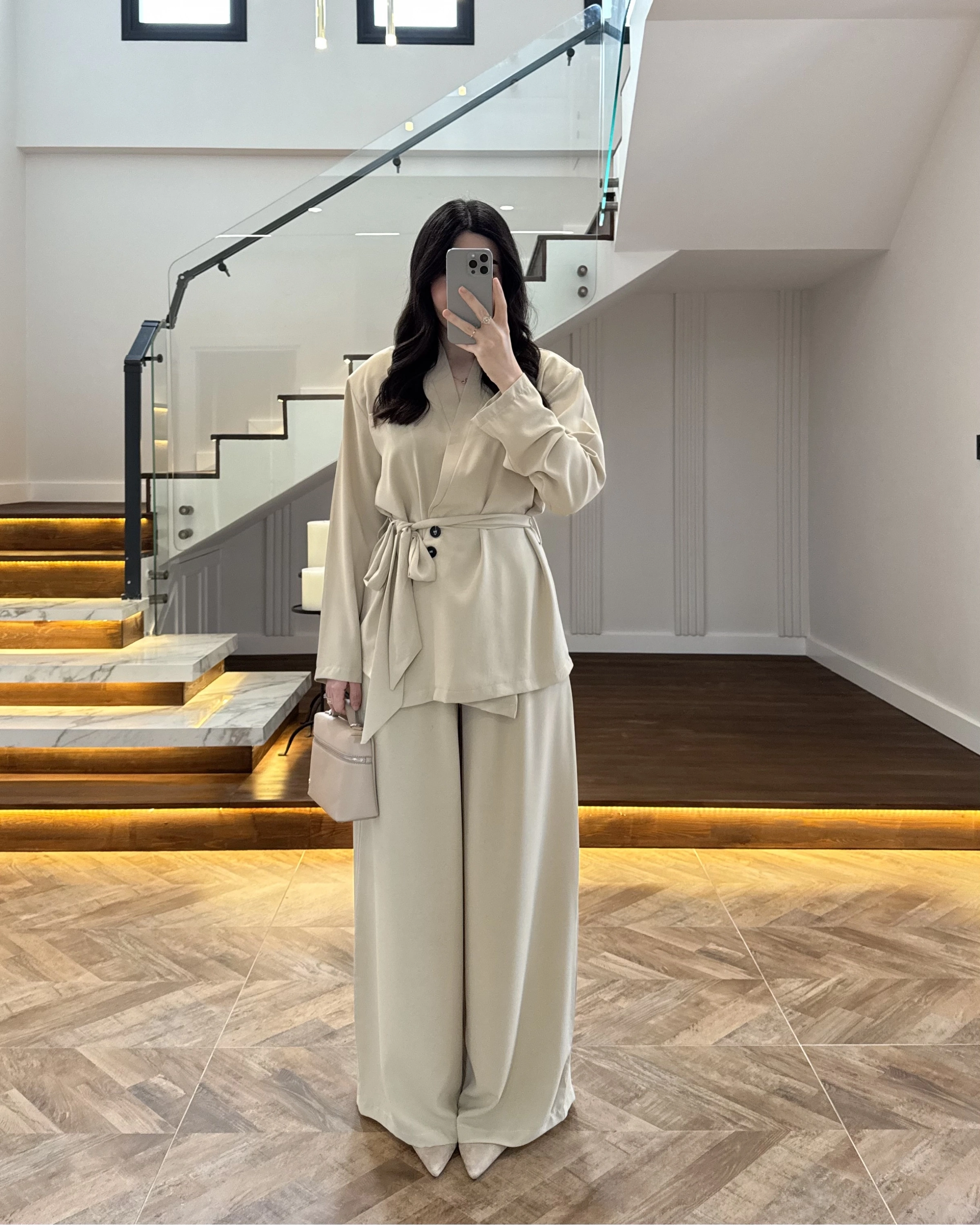 TAŞ VATKALI ASİMETRİK CEKETLİ TAKIM-60609