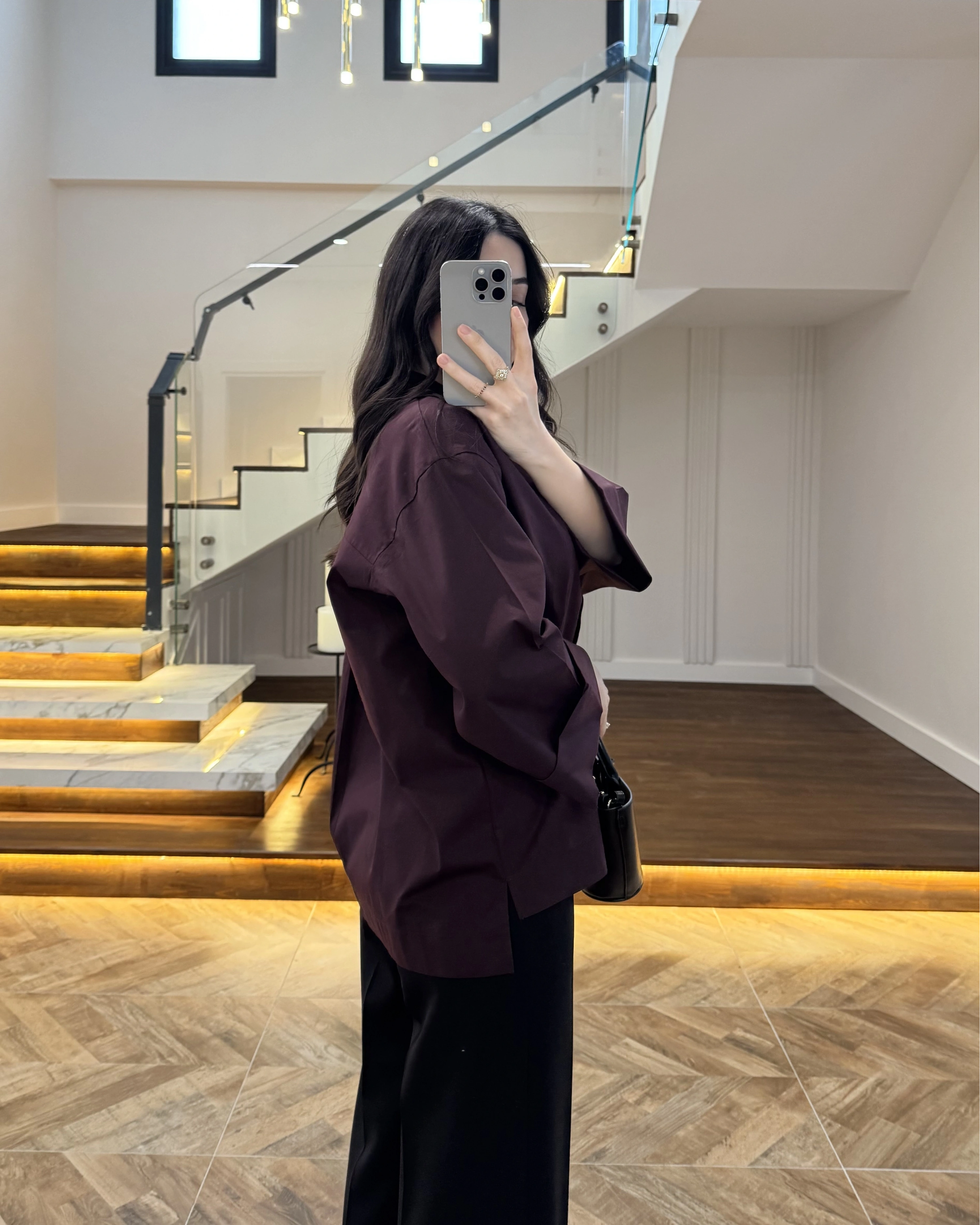 MÜRDÜM OVERSİZE DUBLE KOL GÖMLEK-5411