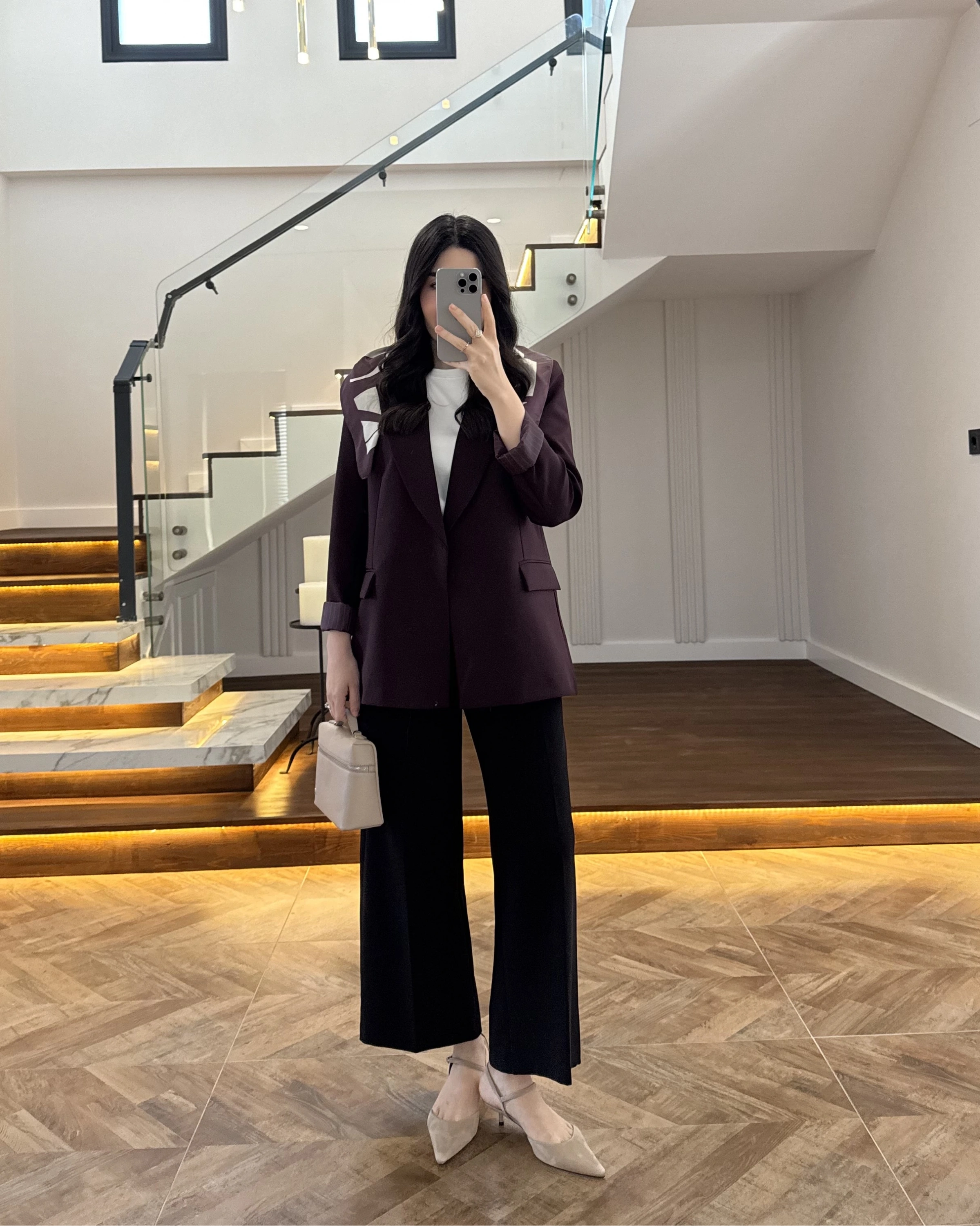 MÜRDÜM ÇİZGİLİ ASTARLI BLAZER CEKET -7560