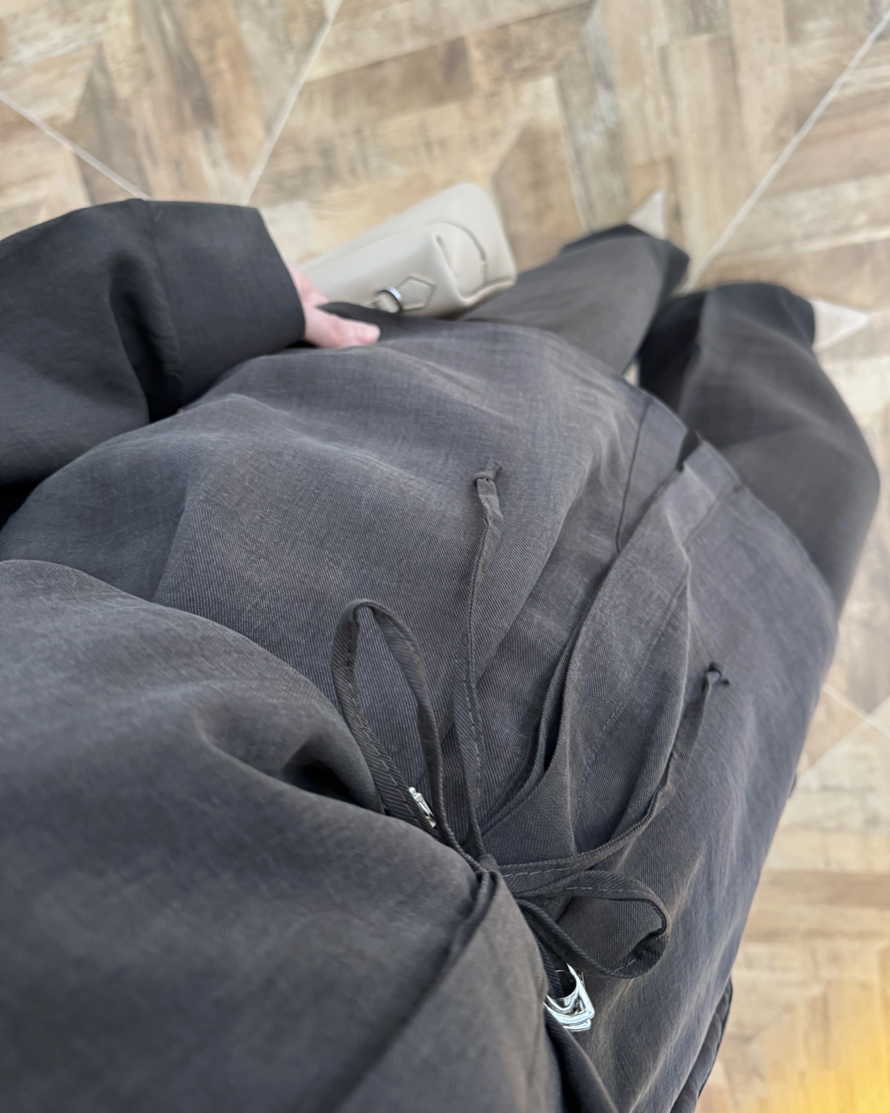 KAHVE TENSEL GÖMLEK PANTOLON TAKIM -51281