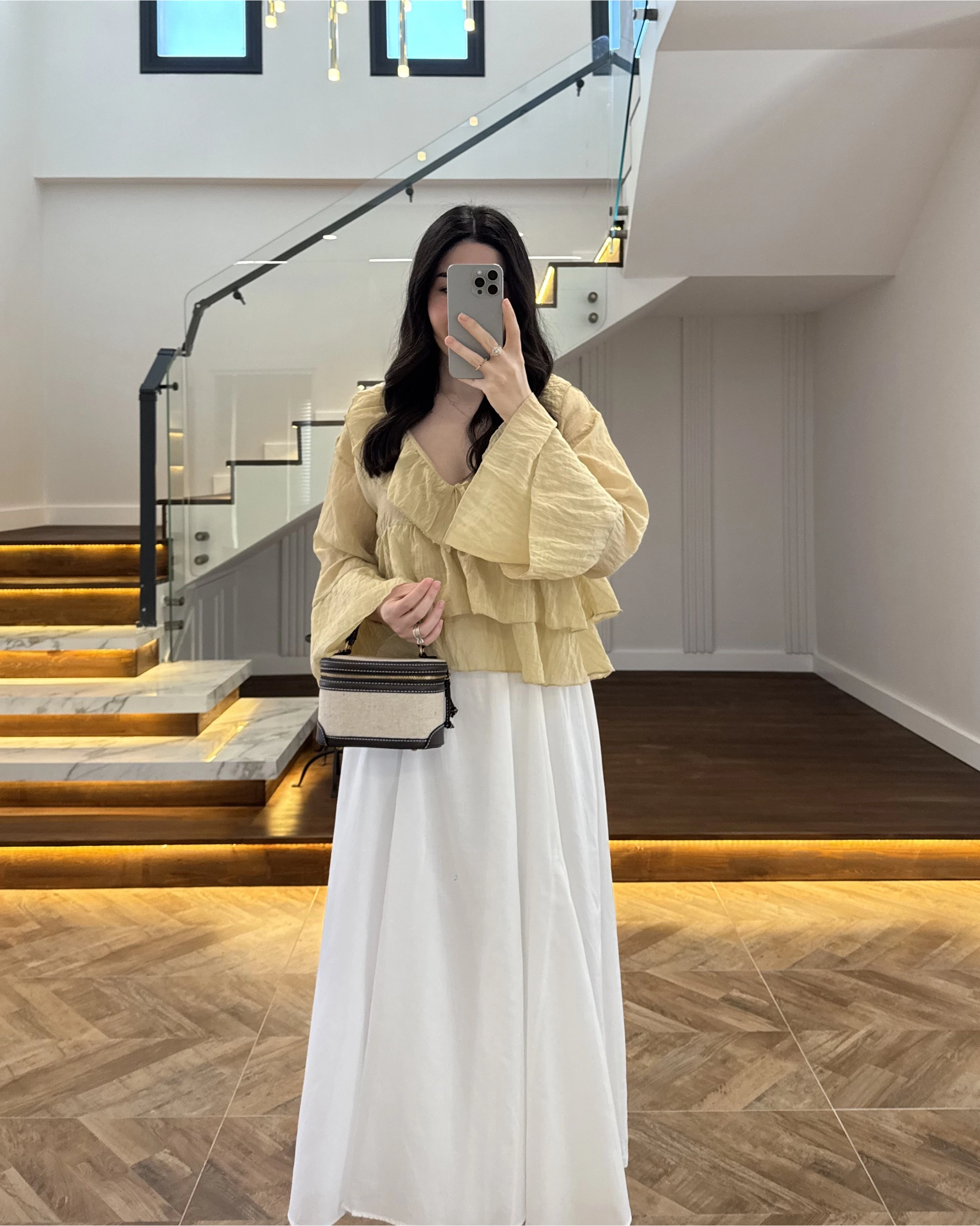 YAĞ YEŞİL KAT KAT DETAY BLUZ-1060