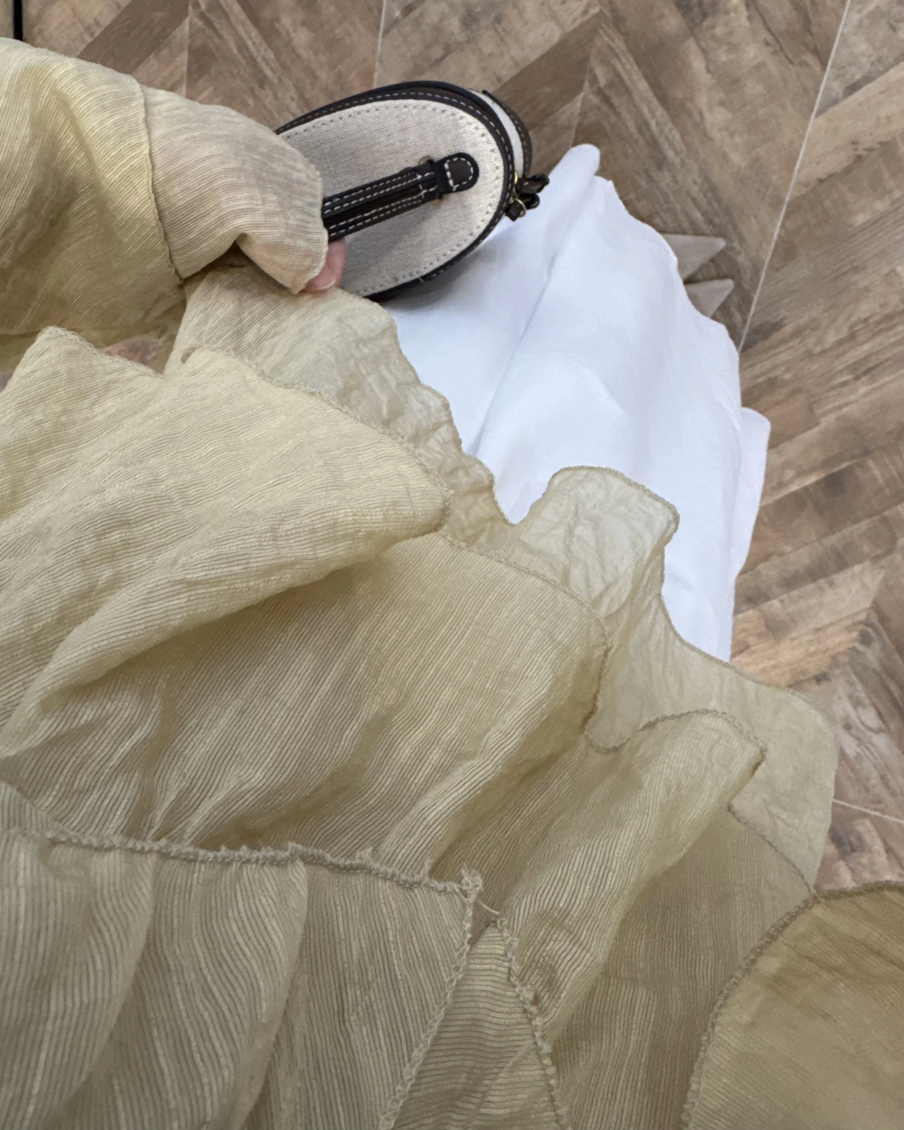 YAĞ YEŞİL KAT KAT DETAY BLUZ-1060