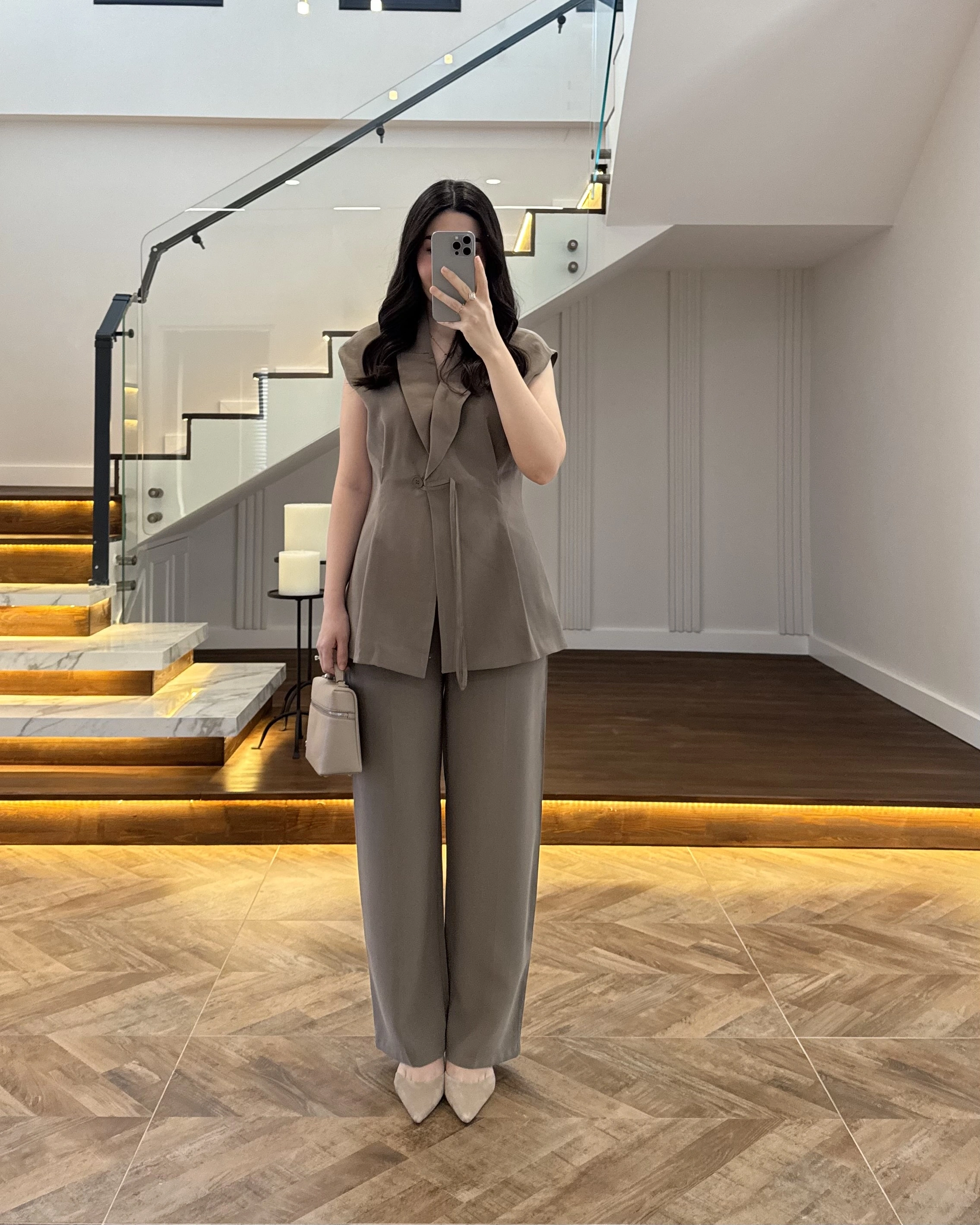 HAKİ PREMİUM YELEK TAKIM -8995