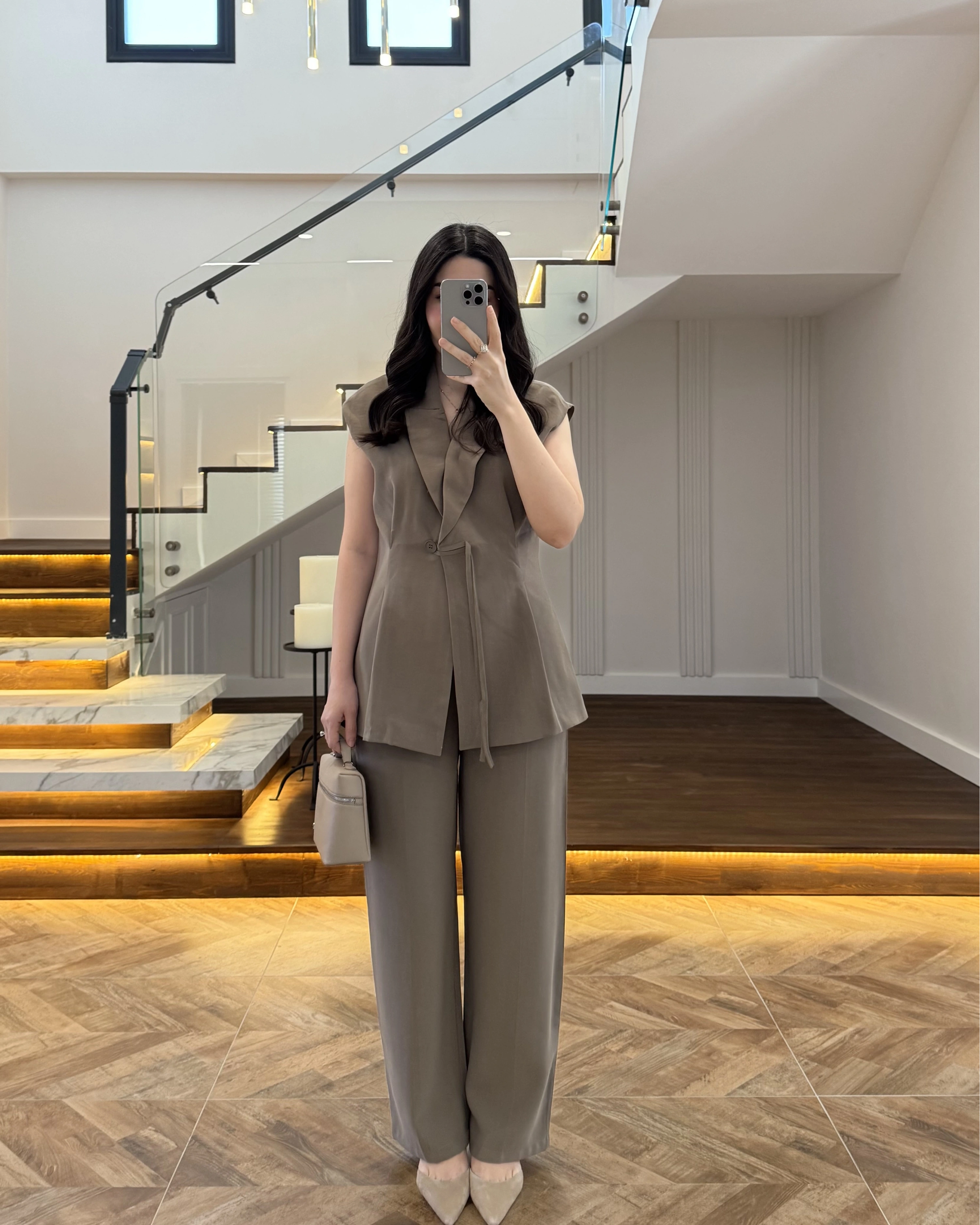 HAKİ PREMİUM YELEK TAKIM -8995