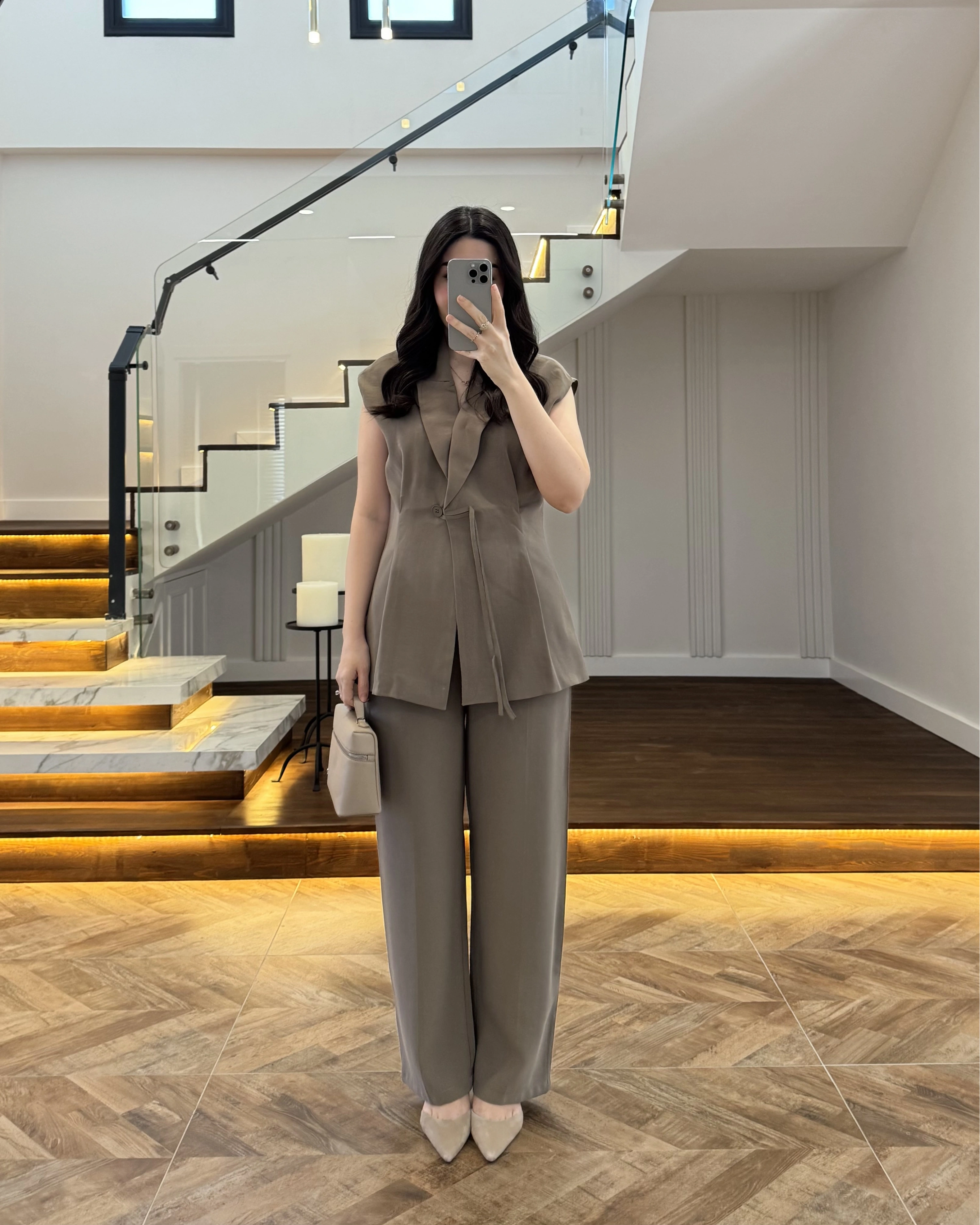 HAKİ PREMİUM YELEK TAKIM -8995