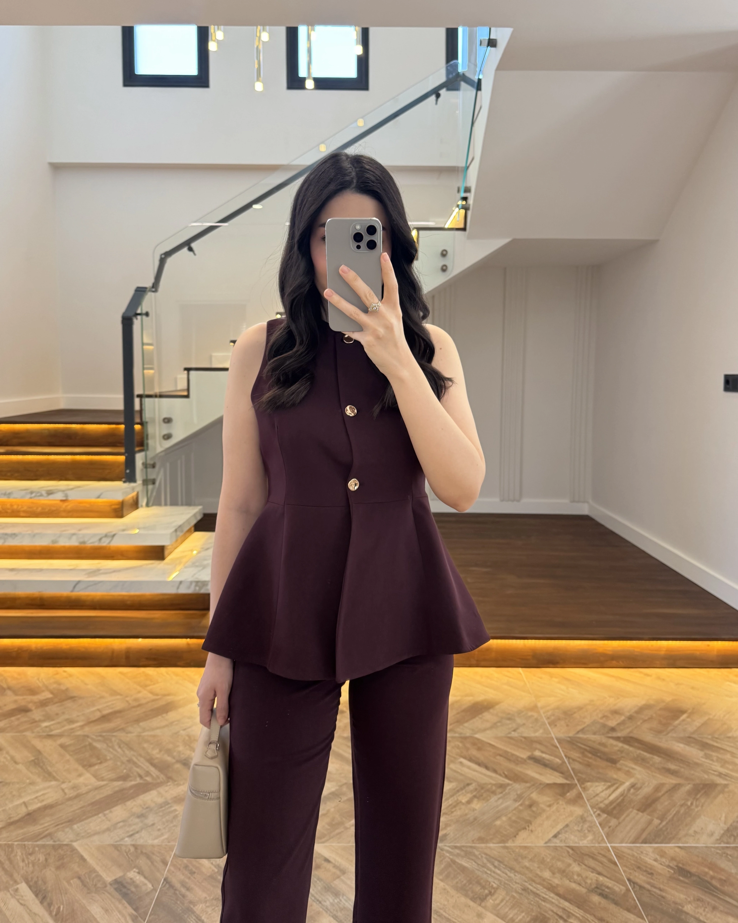 MÜRDÜM VOLANLI YELEKLİ TAKIM-8906