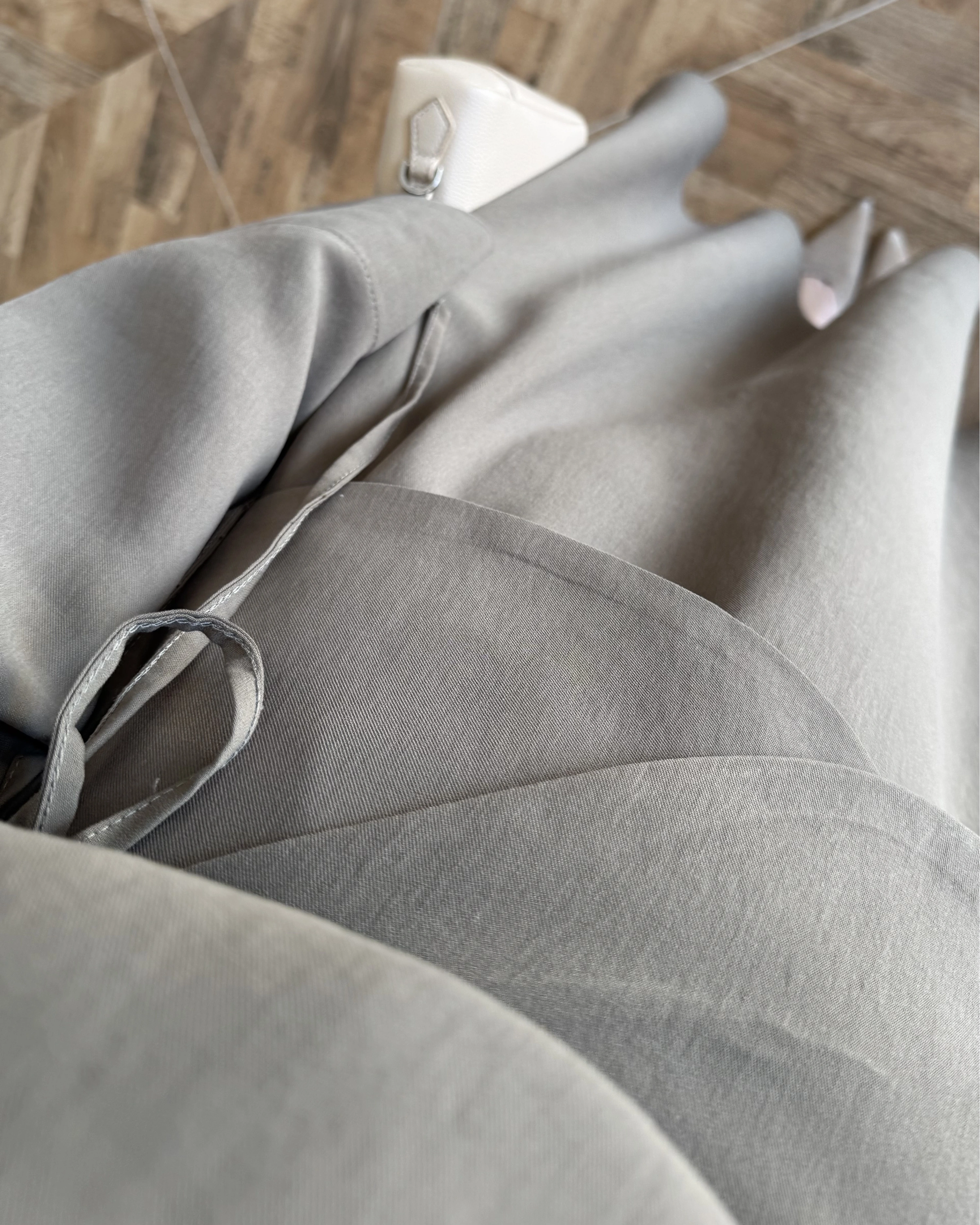 HAKİ TASARIM ETEK BLUZ TAKIM -9034