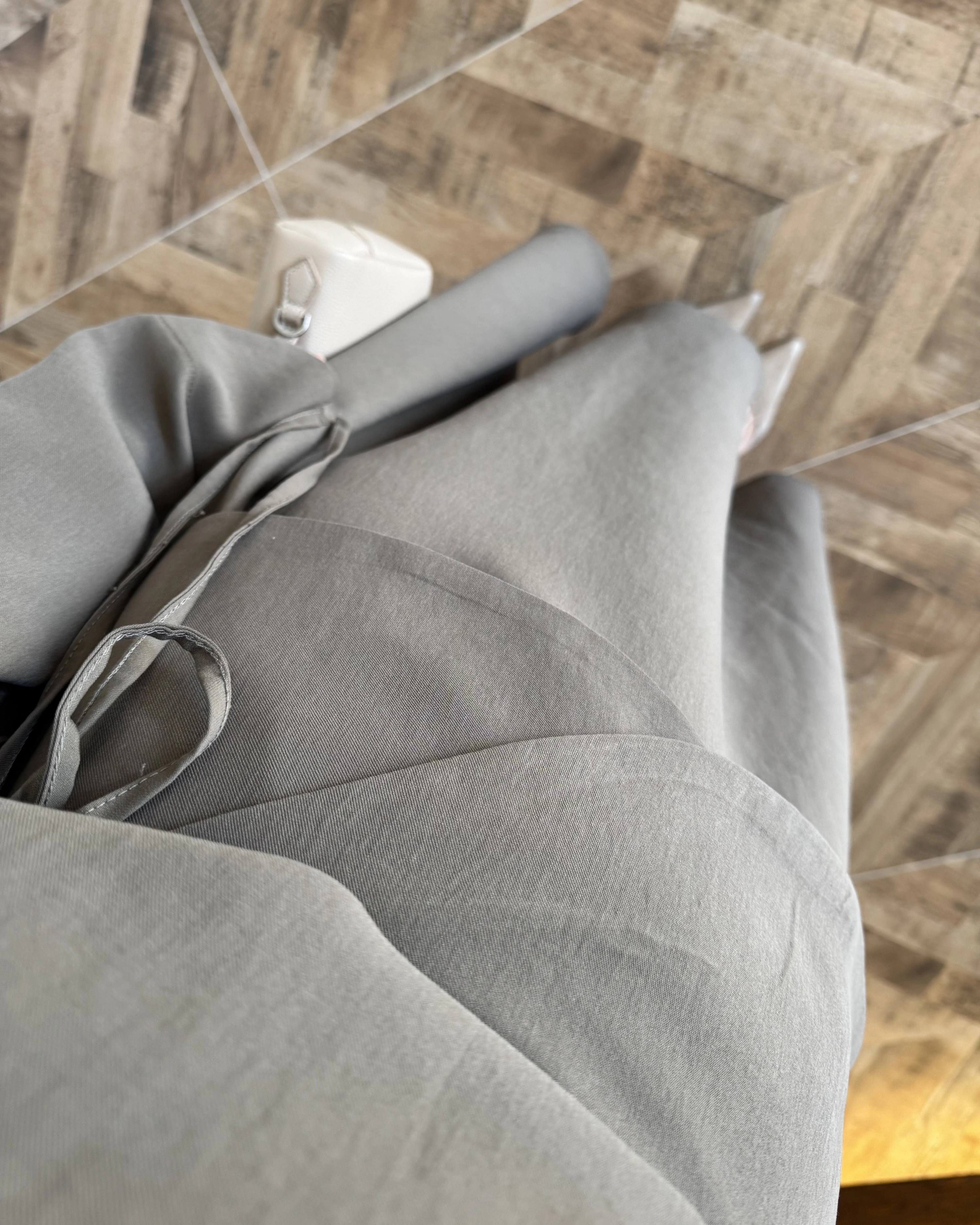 HAKİ TASARIM ETEK BLUZ TAKIM -9034