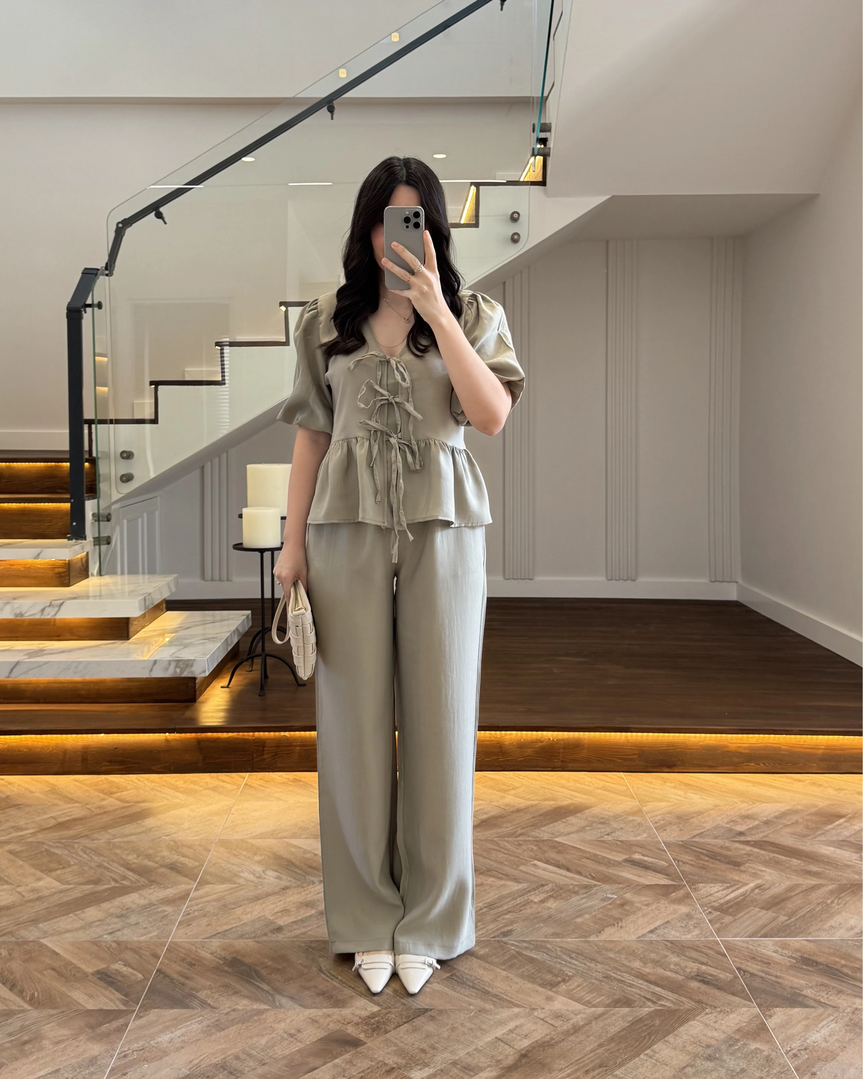 ÇAĞLA ÖNÜ BAĞLAMALI BALON KOL TAKIM-267328