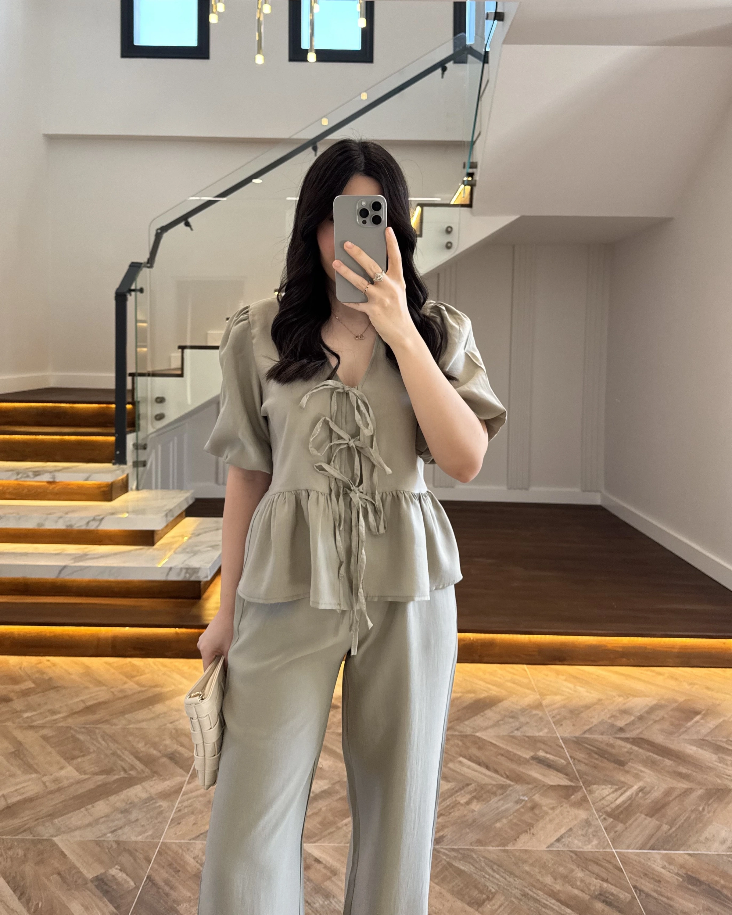 ÇAĞLA ÖNÜ BAĞLAMALI BALON KOL TAKIM-267328