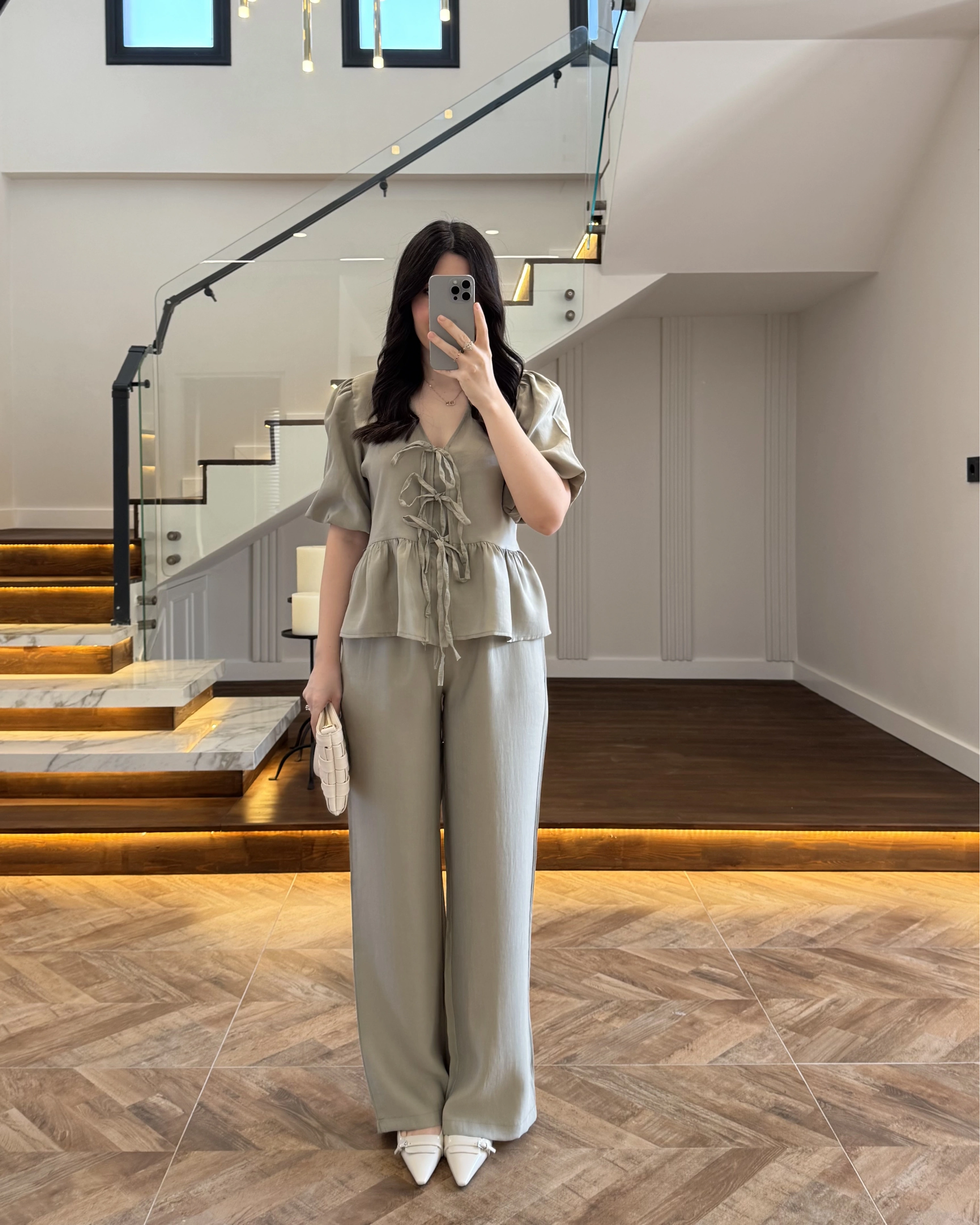 ÇAĞLA ÖNÜ BAĞLAMALI BALON KOL TAKIM-267328